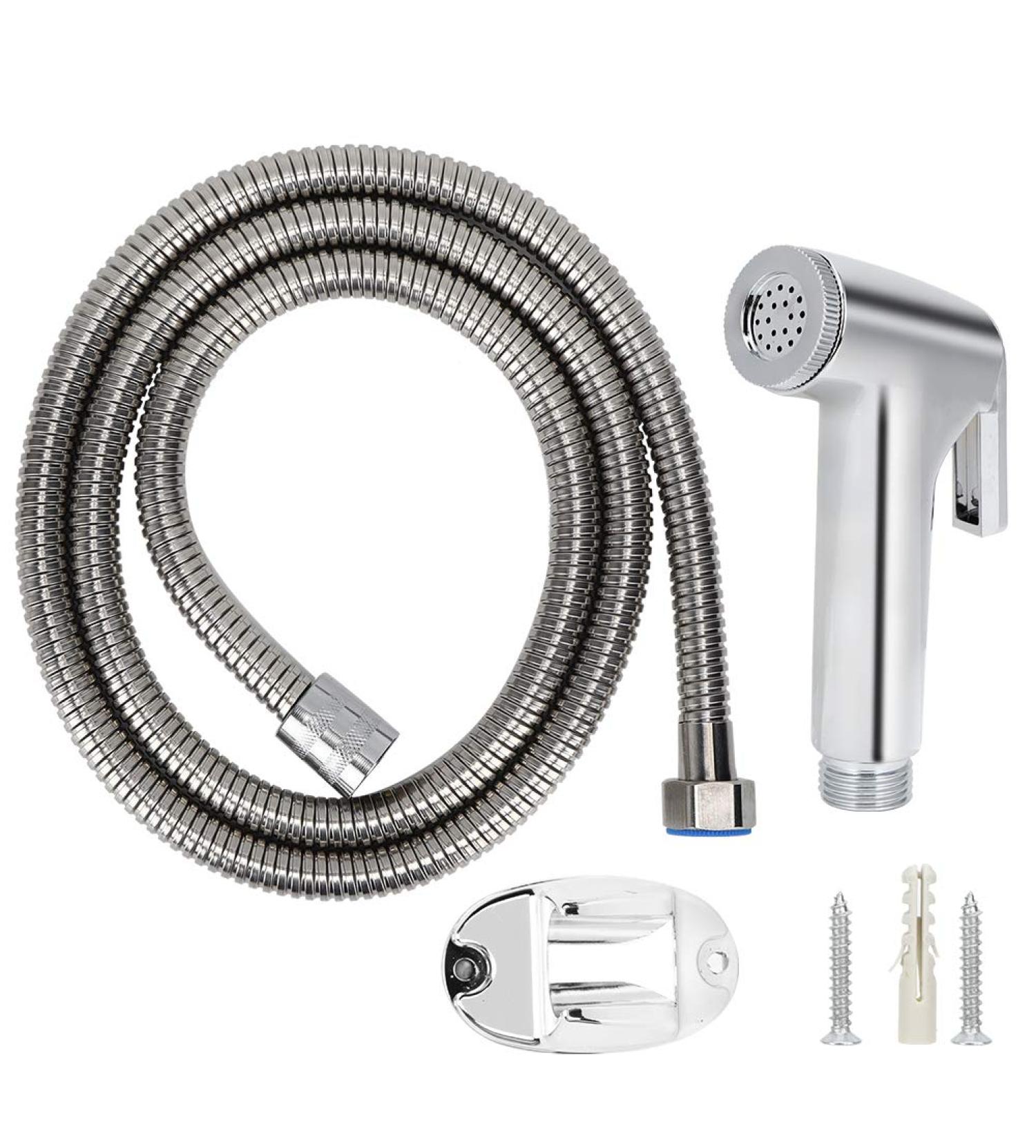 Toilet Sprayer G1/2 Inch - Handheld Bidet Sprayer Set for Portable WC Cleaning - Best Shower Spray Head for Hygiene - Buy Online on GoSupps.com