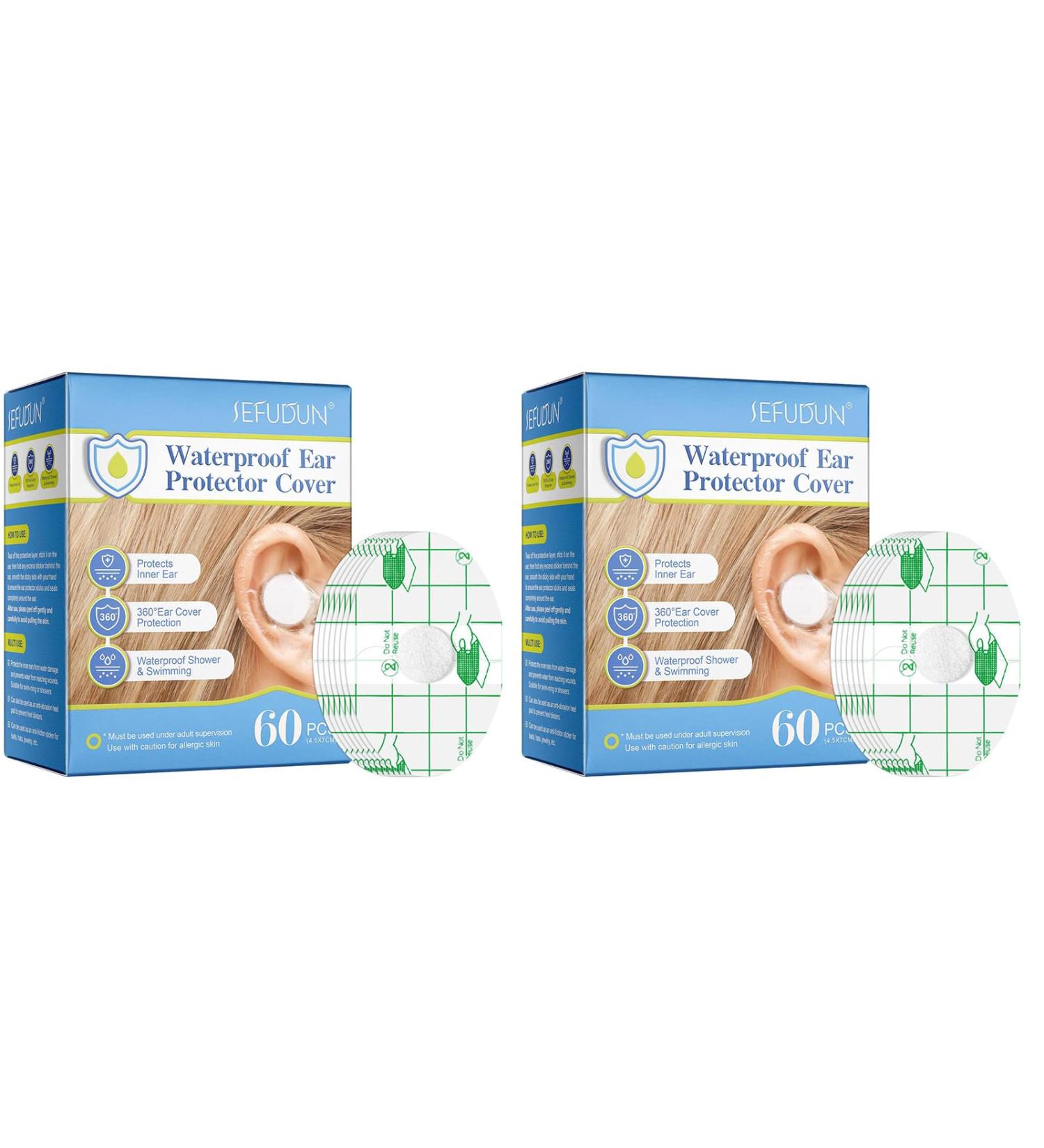 Baby Waterproof Ear Stickers - 120 Disposables Ear Covers For Shower - Ear Protectors For Swimming - Snorkeling Ear Stickers | For Baby Swimming Bathing - Buy Online on GoSupps.com