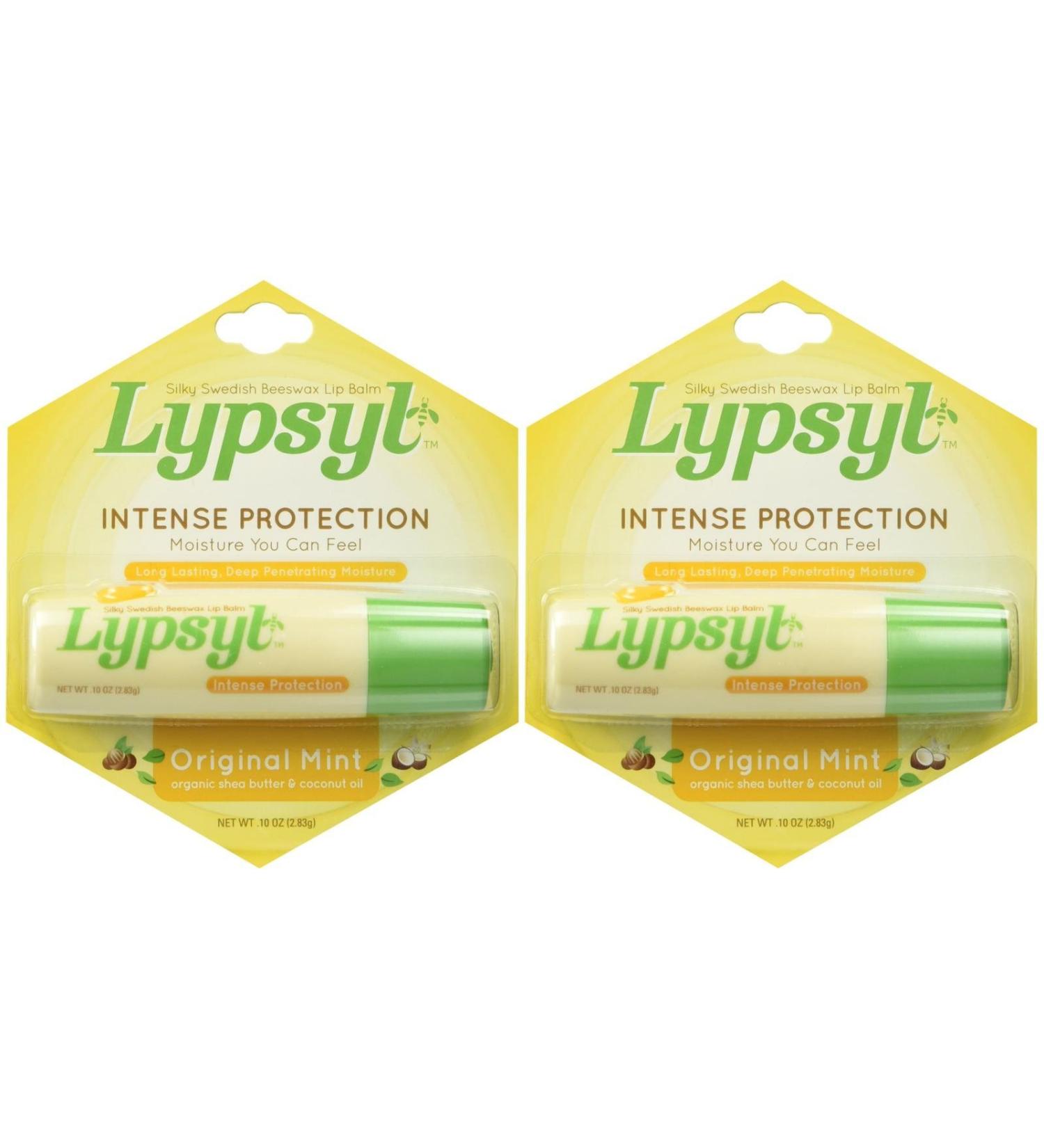 LypSyl LypMoisturizer Original Mint 0.1-Ounce 2 Pack - Hydrating Lip Balm Set - Buy Online on GoSupps.com