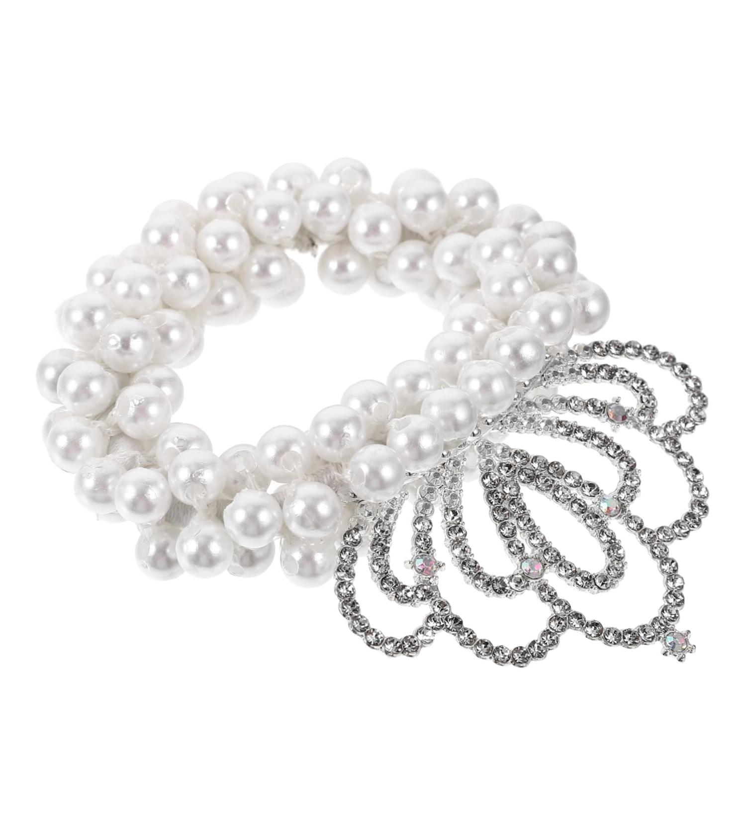 minkissy Girls Hair Accessories Ponytail Holder Girl Hair Tie Hair Ties for Girls Elastic Hair Tie for Girl Pearl Hair Tie Girl Hair Scrunchies Elasticity Hair Rope Plastic Child - Buy Online on GoSupps.com