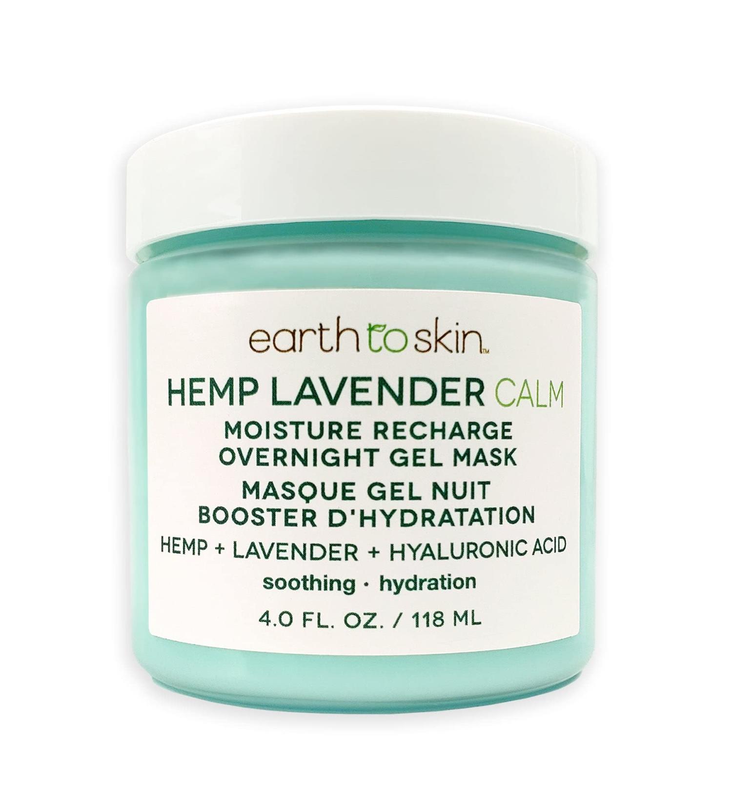 Buy Earth To Skin Hemp Lavender Overnight Gel Mask | 4.0 Fl Oz - Hydrating & Soothing | International Shipping Available - Buy Online on GoSupps.com