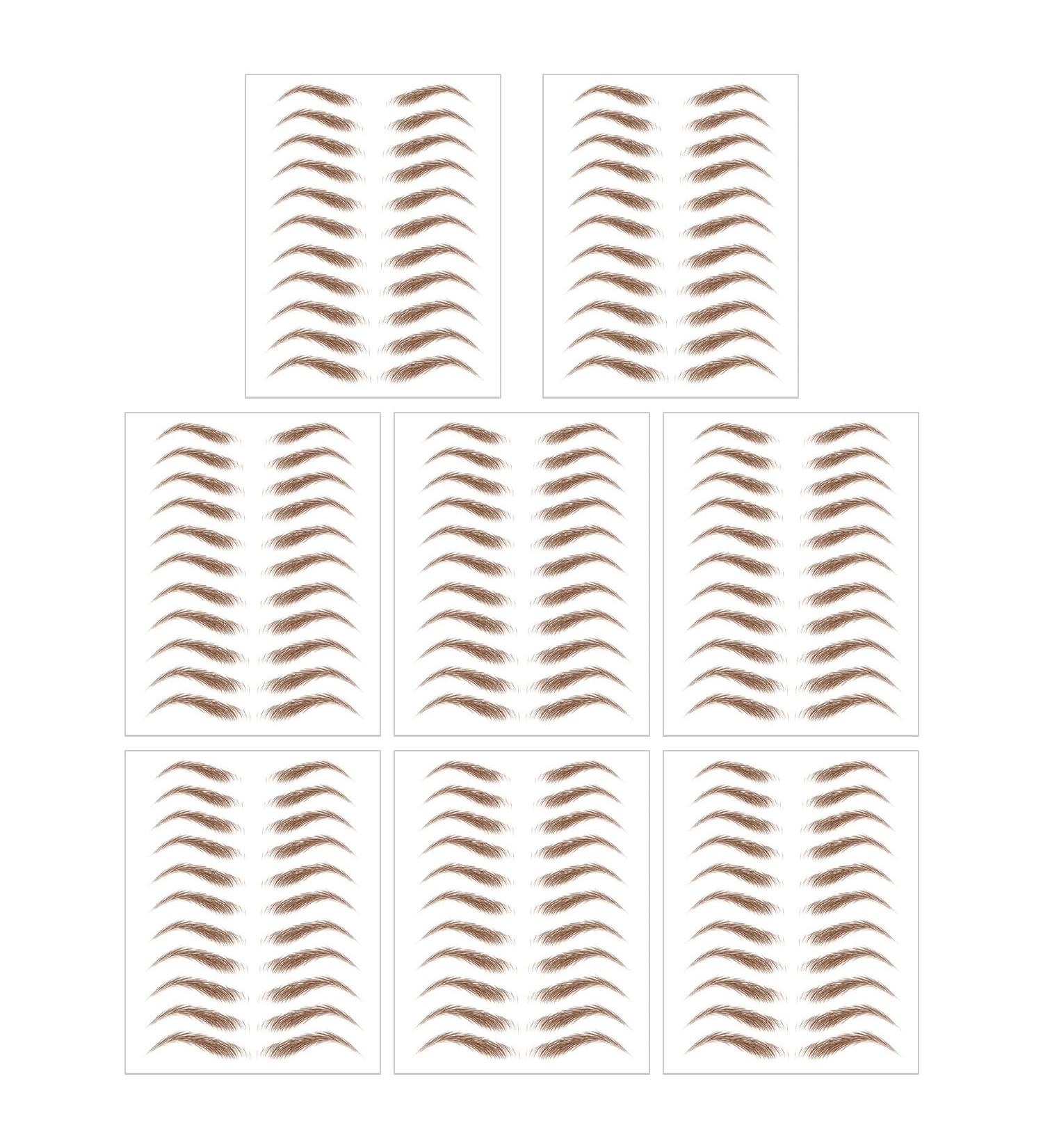  ATBUSS 8 Pcs Artificial Eyebrow Stickers Waterproof Natural Eyebrow Stickers Eyebrow Correction Stickers Suitable for Makeup Party Daily Makeup. - Buy Online on GoSupps.com