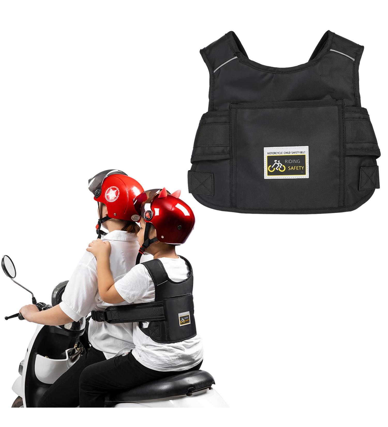 Adjustable Children's Motorcycle Safety Belt | Fall Protection for Kids 1-10 | Reflective Stripes for Maximum Safety - Buy Online on GoSupps.com