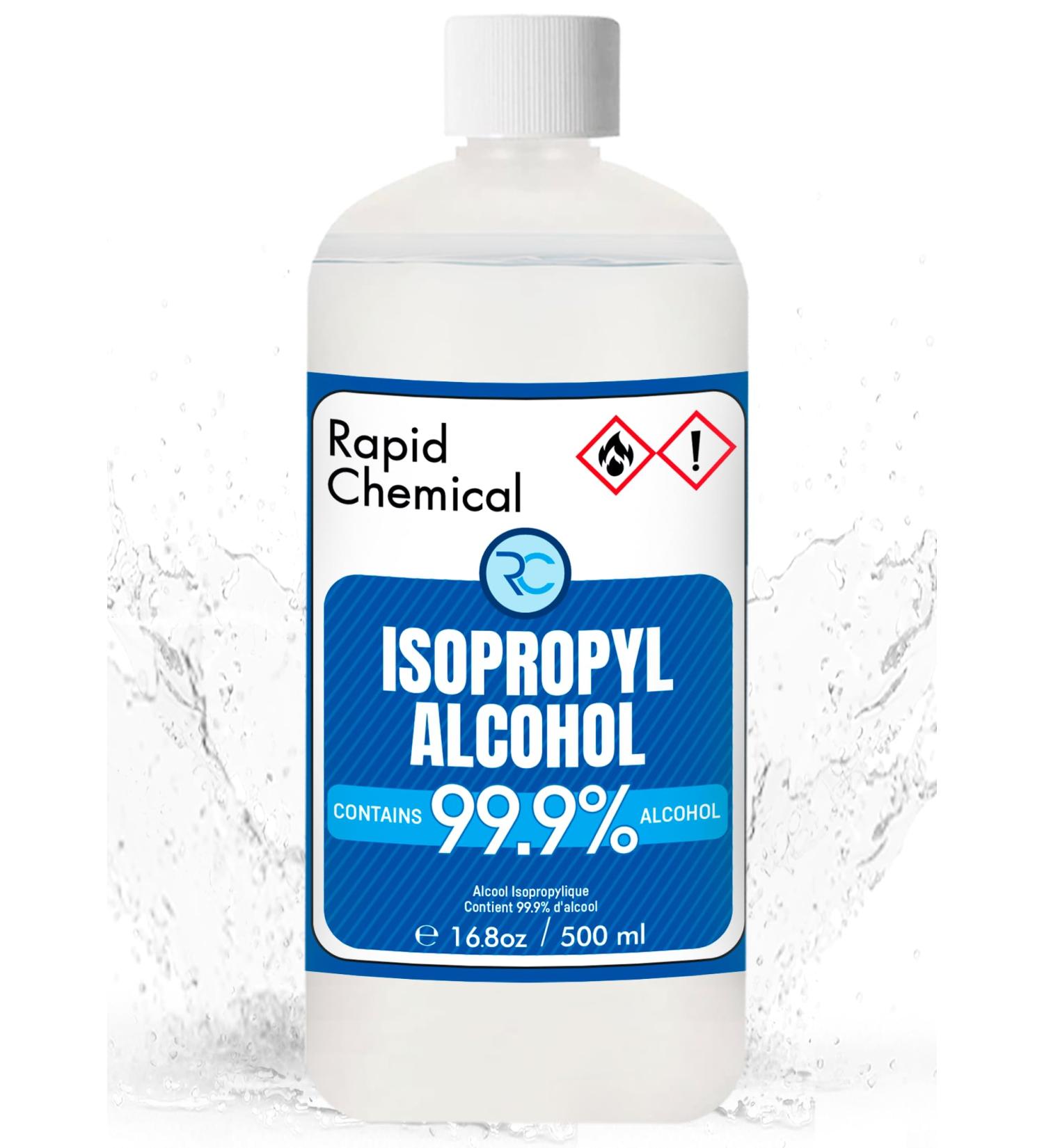 99% Isopropyl Alcohol - Made in Canada - USP Grade - 500ml Isopropyl Rubbing Alcohol - Isopropyl Alcohol 99 Percent - Bottle 99.9% Alcohol (500ml)