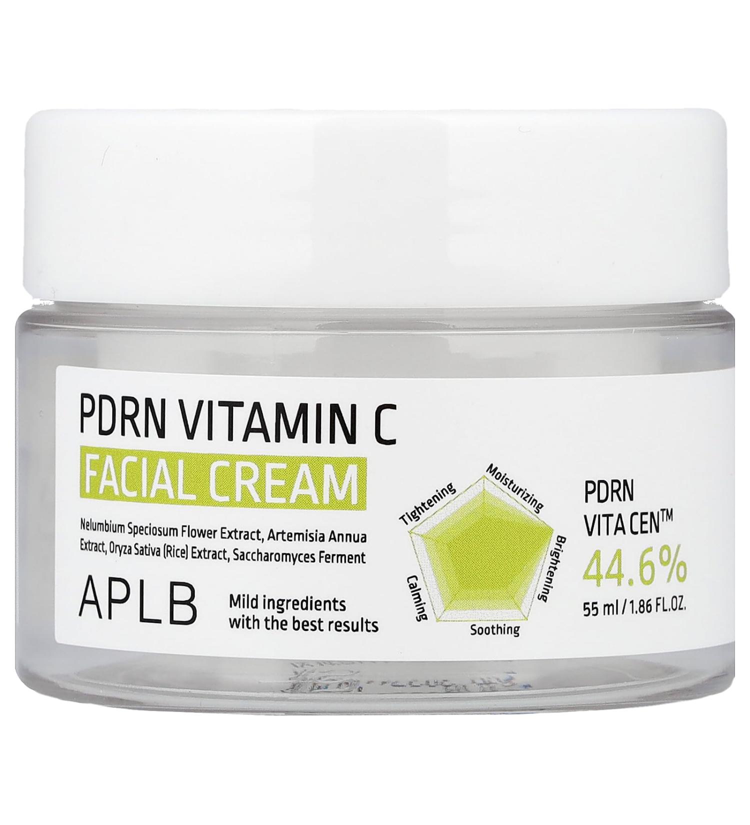 APLB PDRN Vitamin C Facial Cream | PDRN VITA CEN 44.6% 1.86 FL.OZ/Korean Skincare Wrinkle Care Elasticity care Moisturize Revitalize for gentle and improve skin texture - Buy Online on GoSupps.com