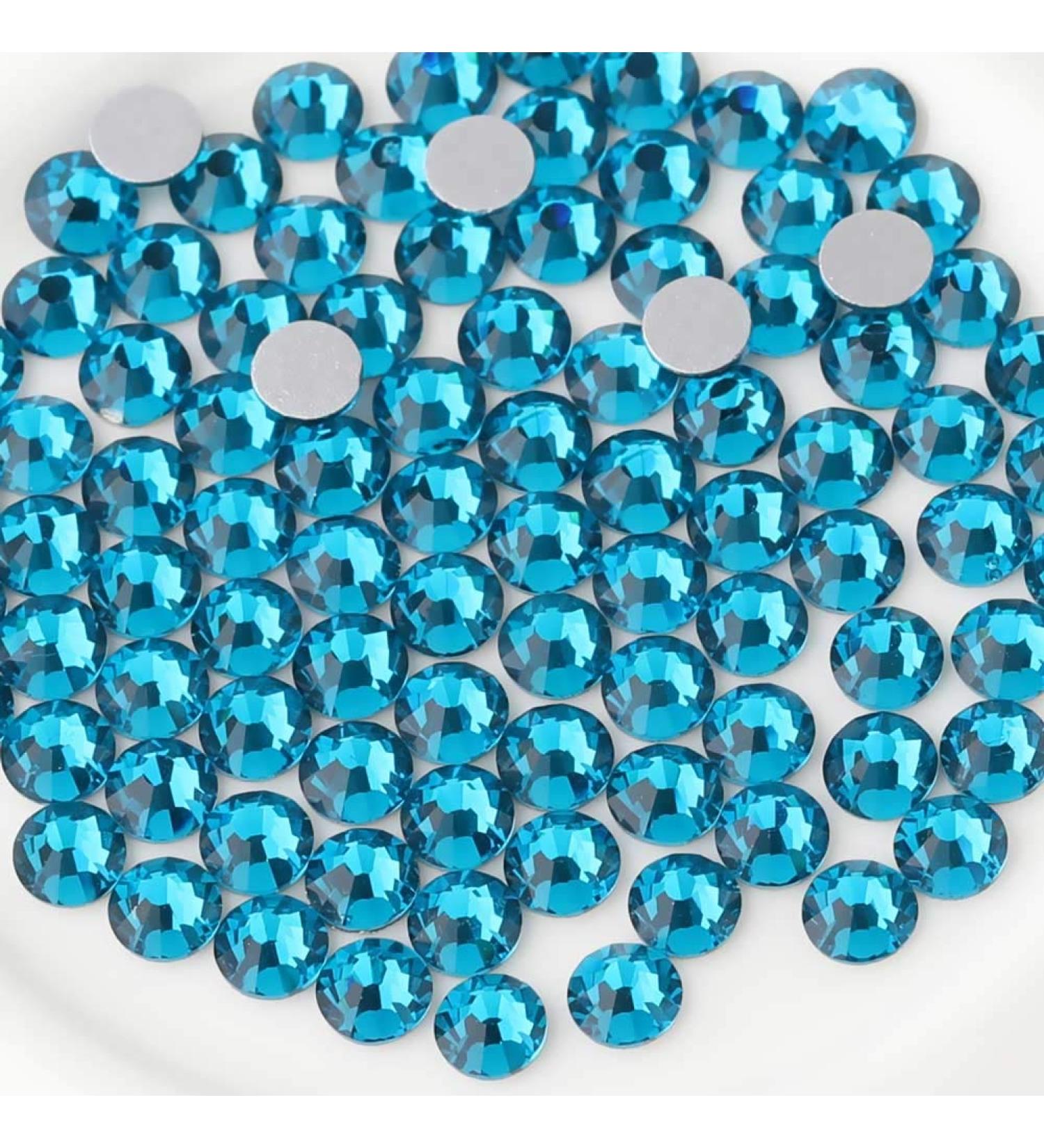 Beadsland 1440 Pcs SS20 Flat Back Rhinestones - Blue Indicolite Nail Crystals for Perfect Nails - Buy Online on GoSupps.com