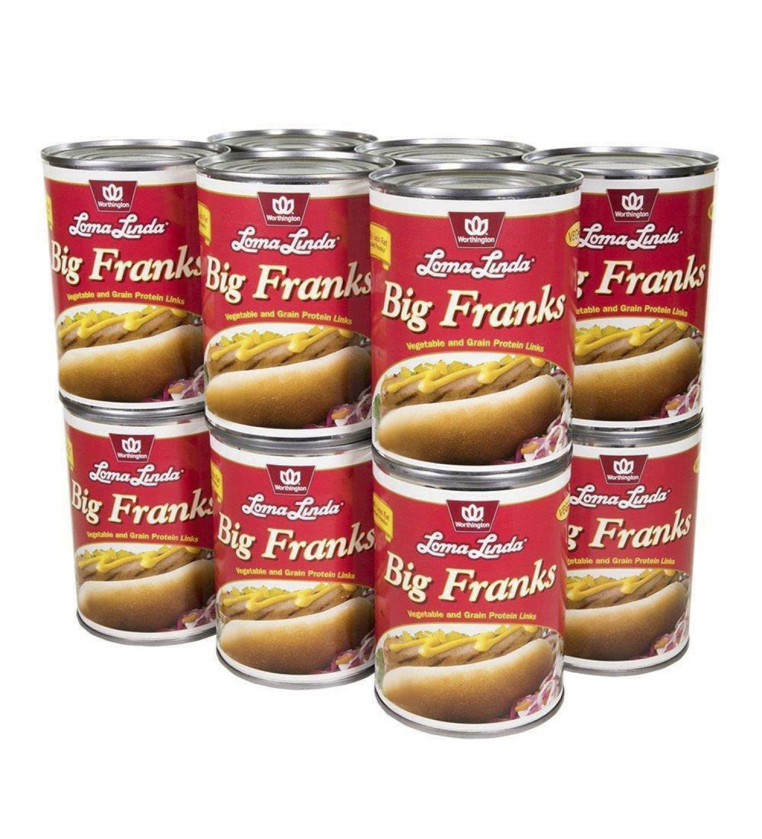 Loma Linda Plant Based Big Franks Substitute (15 oz, 12 pack) - Buy Online on GoSupps.com