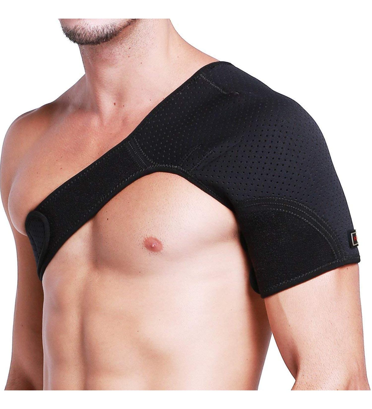 Shoulder Brace - Shoulder Sling & Rotator Cuff Shoulder Brace - Shoulder Compression Sleeve for Men & Women - Adjustable Shoulder Support for Pain Relief & Injury Recovery
