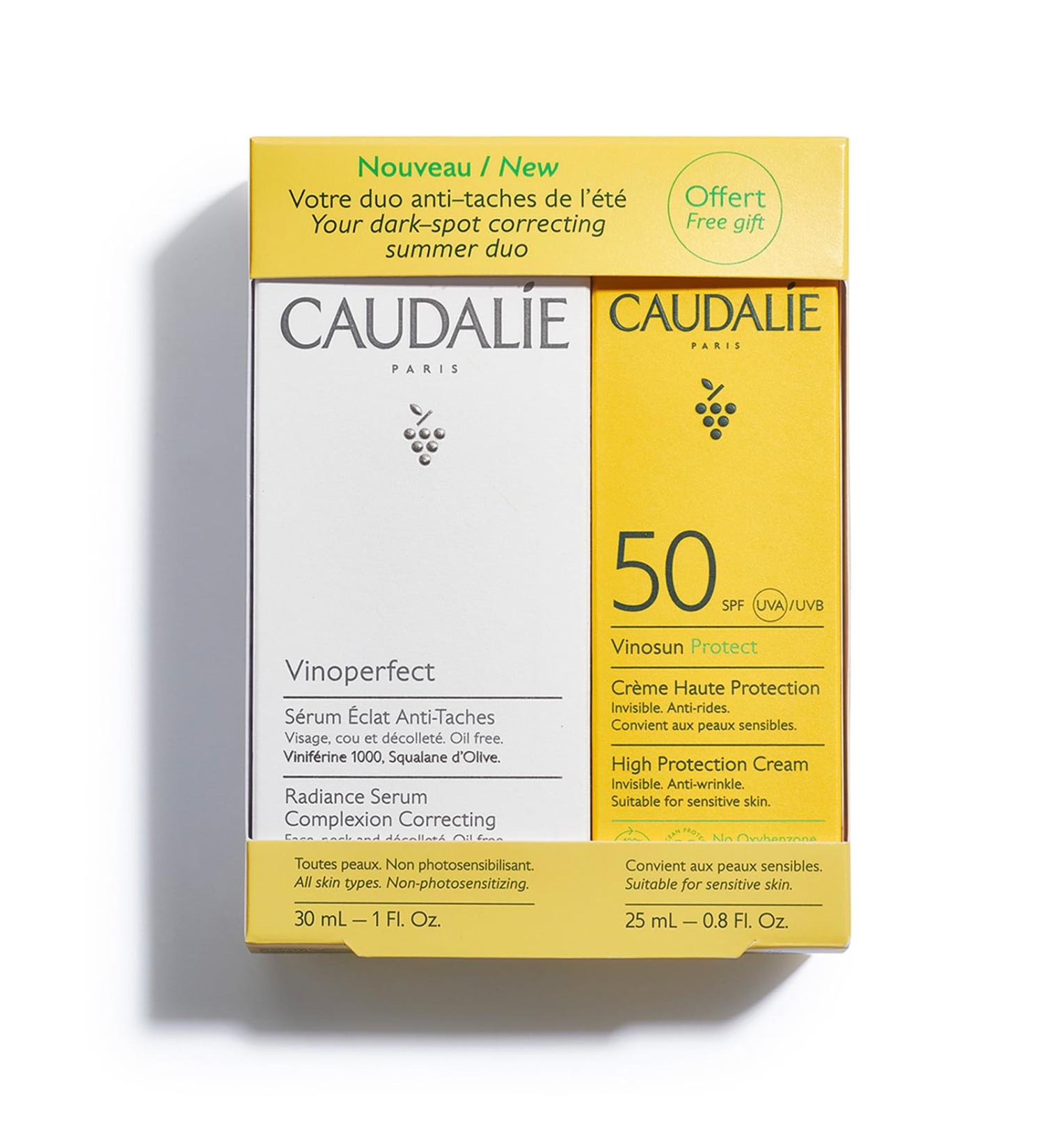 Caudalie Caudalie - Vinoperfect Serum 30ml + High Protection Cream 25ml Homage - Buy Online on GoSupps.com