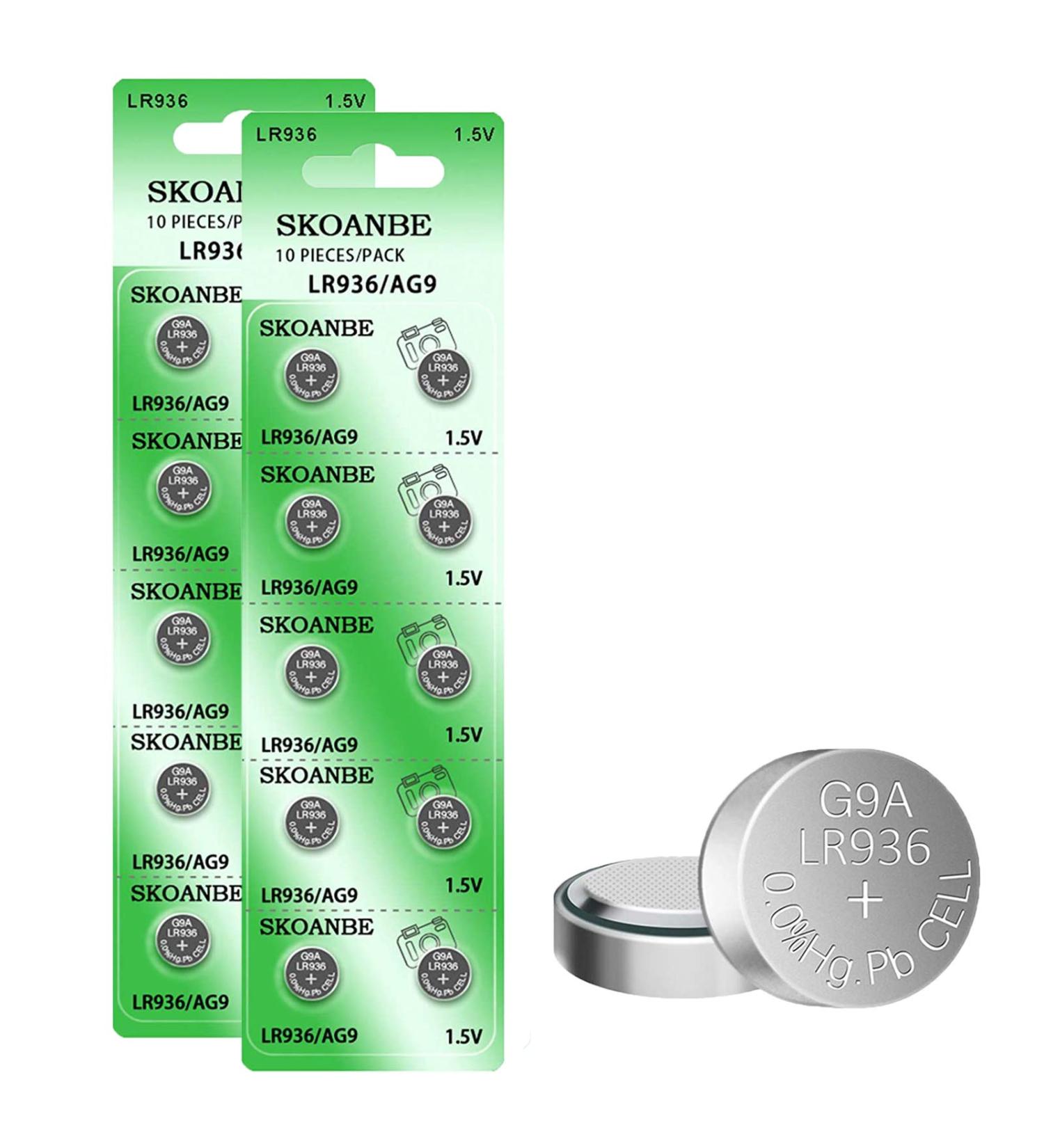 Buy SKOANBE SR936SW 394 1.55V Watch Battery (20-Pack) - International Shipping Available | High Performance & Long Lasting - Buy Online on GoSupps.com