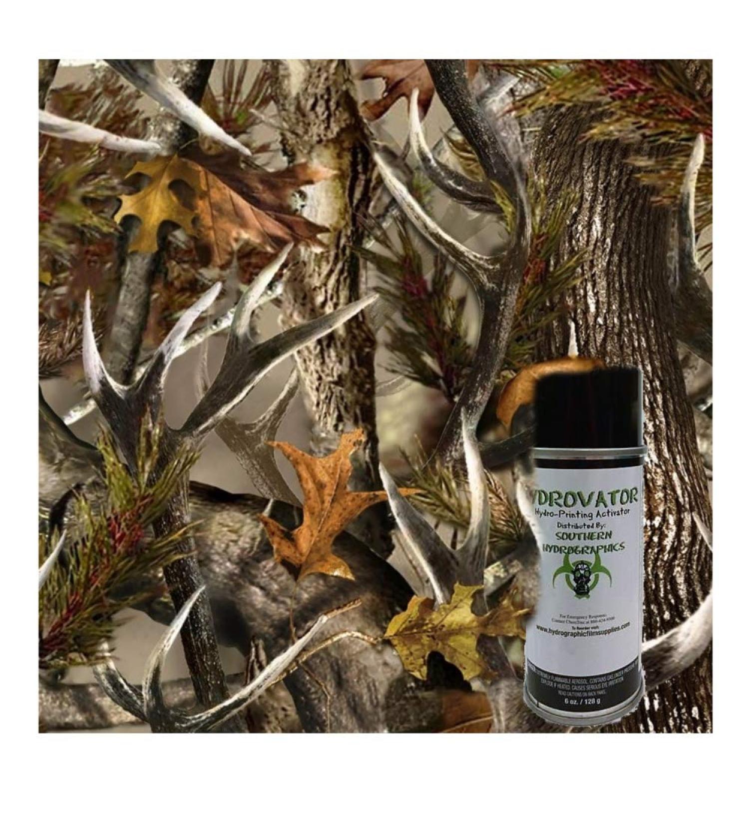 Deer Horn Camo Hydro Dip Kit - 6oz. Activator - Hydrographics Film for Water Transfer Printing - Buy Online on GoSupps.com