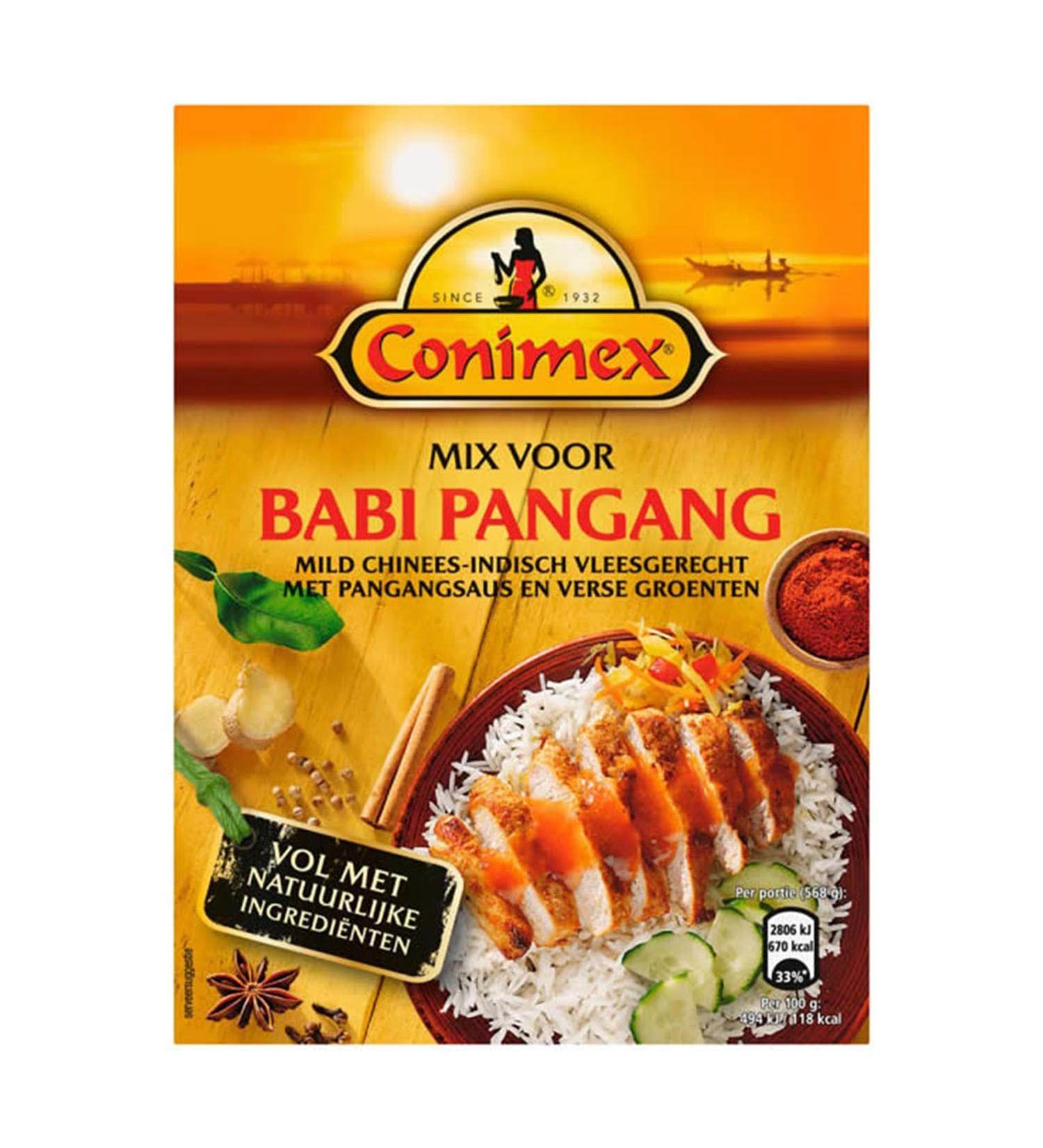 Conimex M lange voor Babi Pangang 89 g I M lange de marinade + m lange de sauces I Indon sien