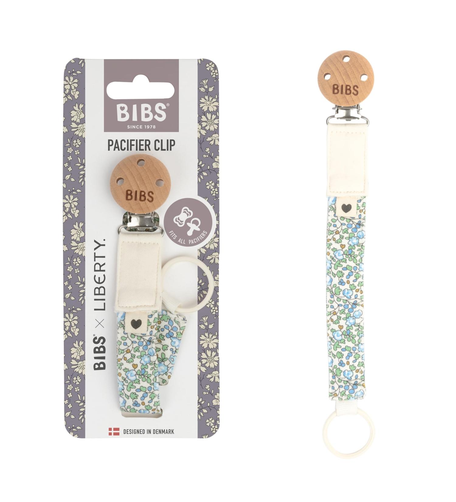 Bibs Pacifier Clip - Organic Cotton Cherry Nipple Danish Design for 0-36 Months | Eloise Ivory - Buy Online on GoSupps.com