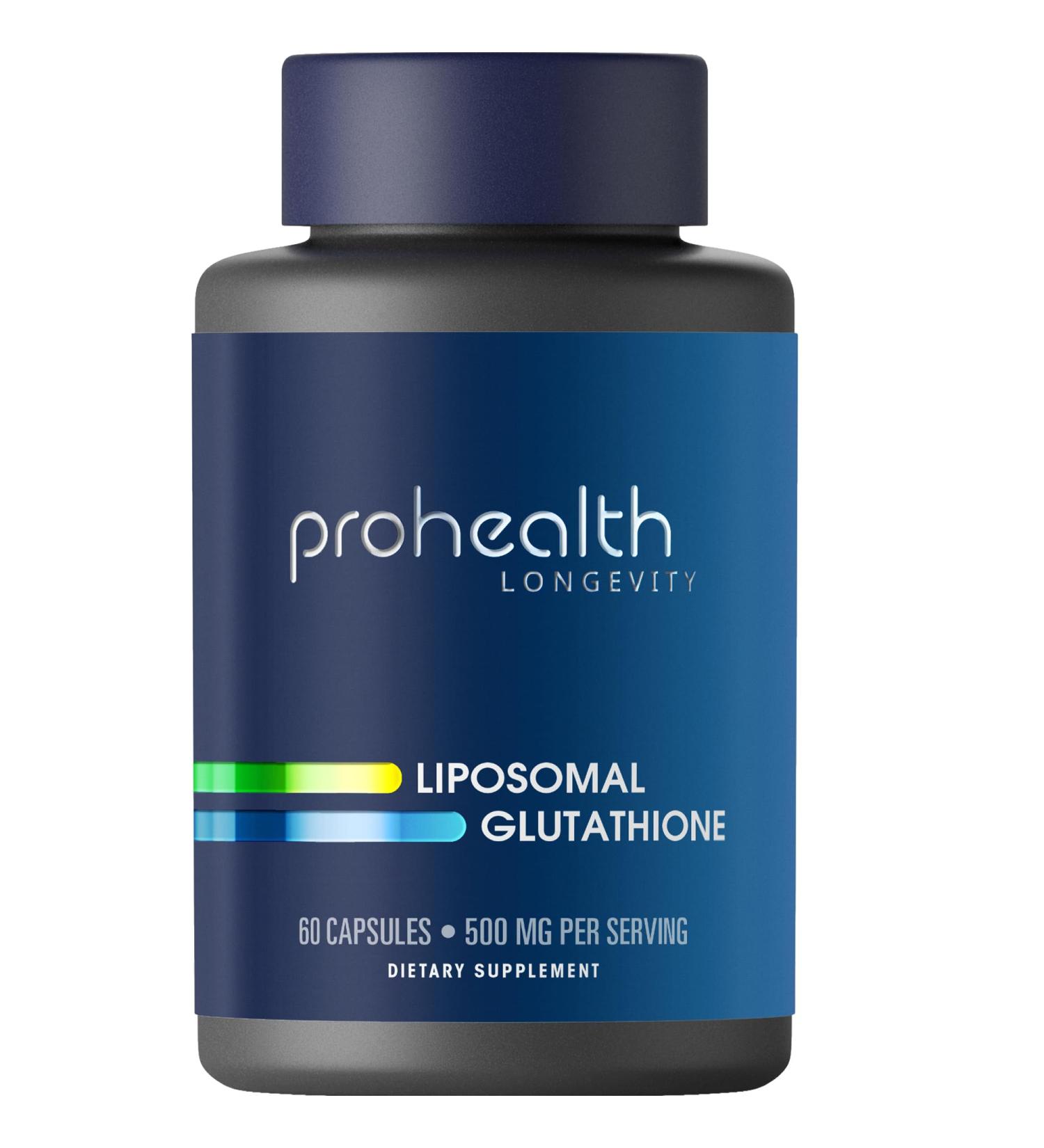 Liposomal Glutathione 500 mg - Master Antioxidant for Healthy Aging Cellular Health & Detox | Evidence-Based & Third-Party Tested - Buy Online on GoSupps.com