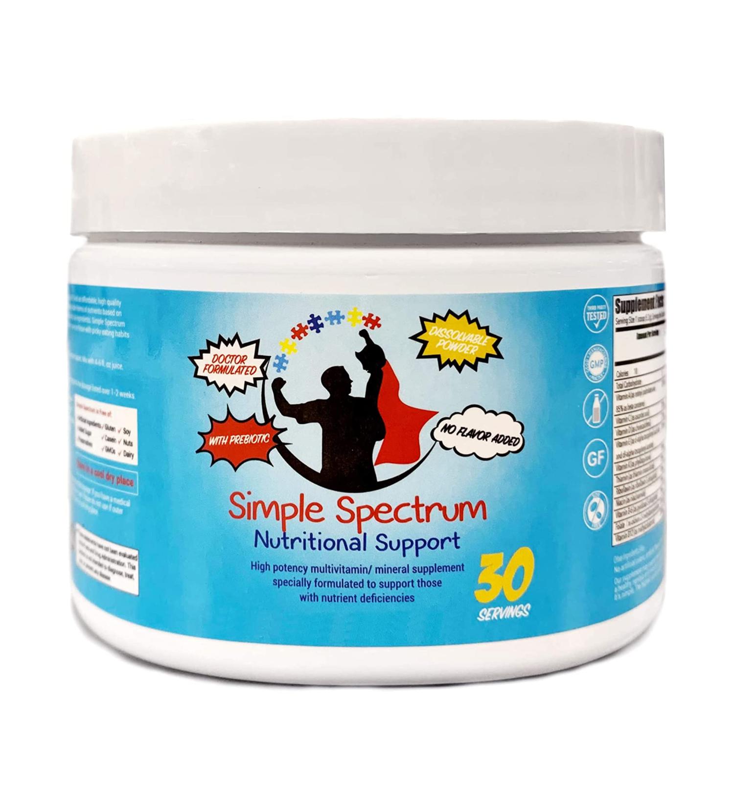 Simple Spectrum Vitamin Supplement - Nutritional Support without Added Sugars or Artificial Ingredients - Buy Online on GoSupps.com