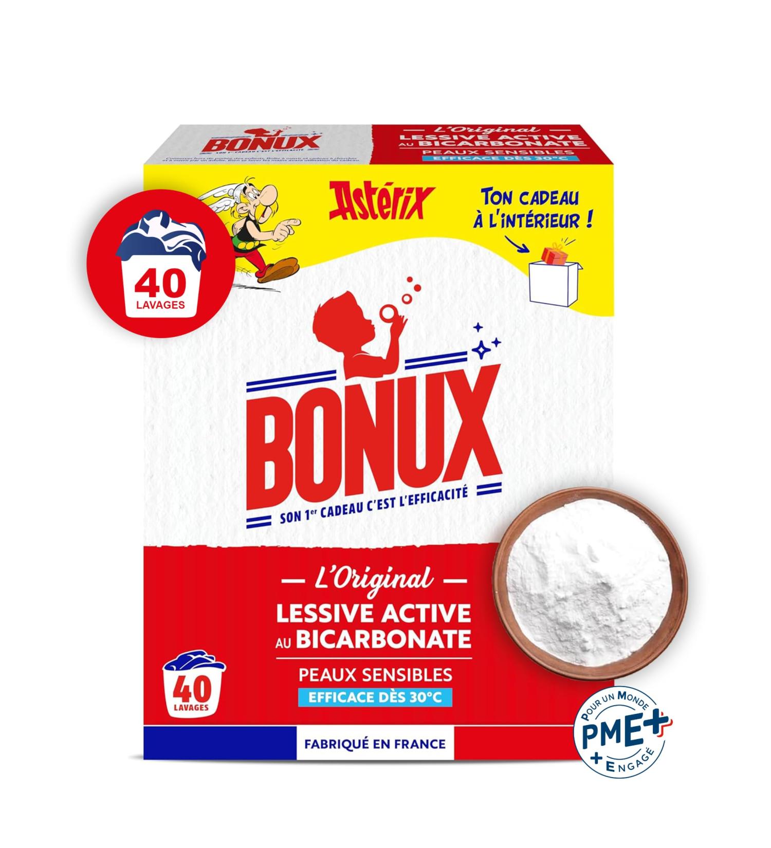Bonux - Original Laundry Powder - Suitable for Sensitive Skin - Deep Cleanses - For White and Color Linen - 2kg and 40 Washe