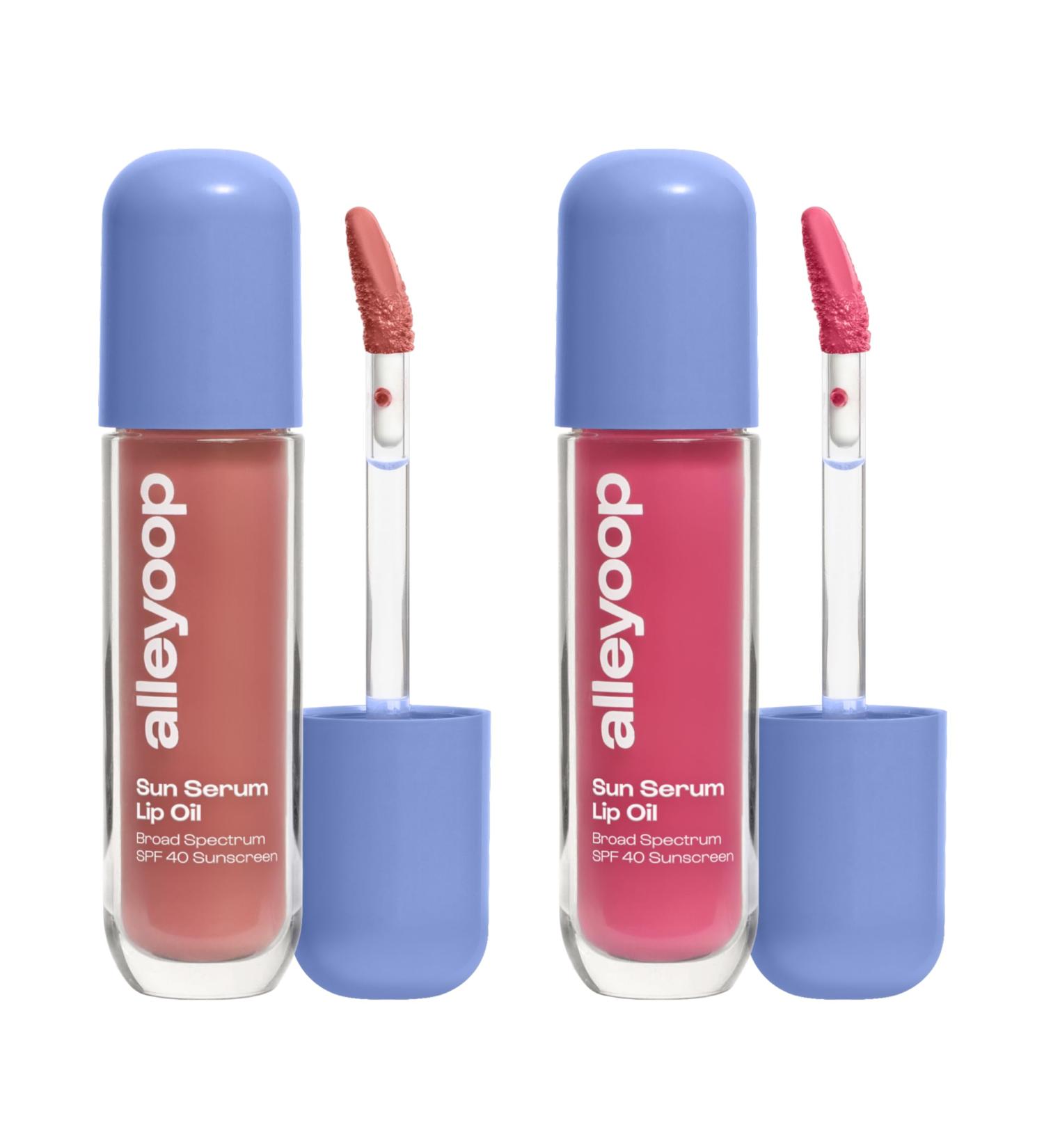 ALLEYOOP Sun Serum Lip Oil SPF 40 Duo Tinted Lip Oil with SPF in Whirlwind & Daylight for Hydration Shine & Sun Protection - Buy Online on GoSupps.com