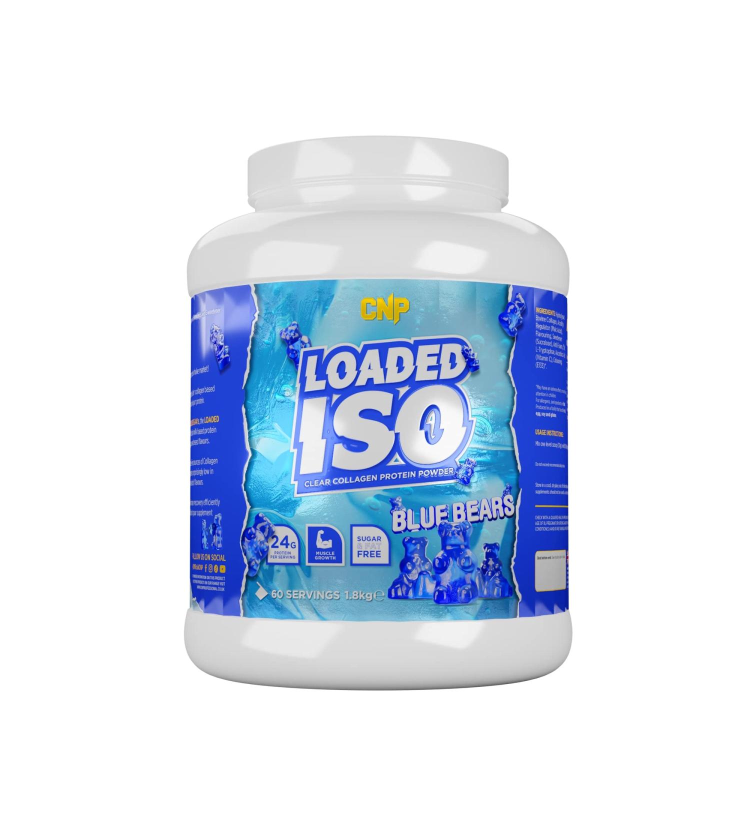 CNP Professional Loaded ISO Clear Collagen Protein Powder 1.8kg - Blue Bears Flavor | 24g Protein, 60 Servings, Gluten & Lactose Free - Buy Online on GoSupps.com