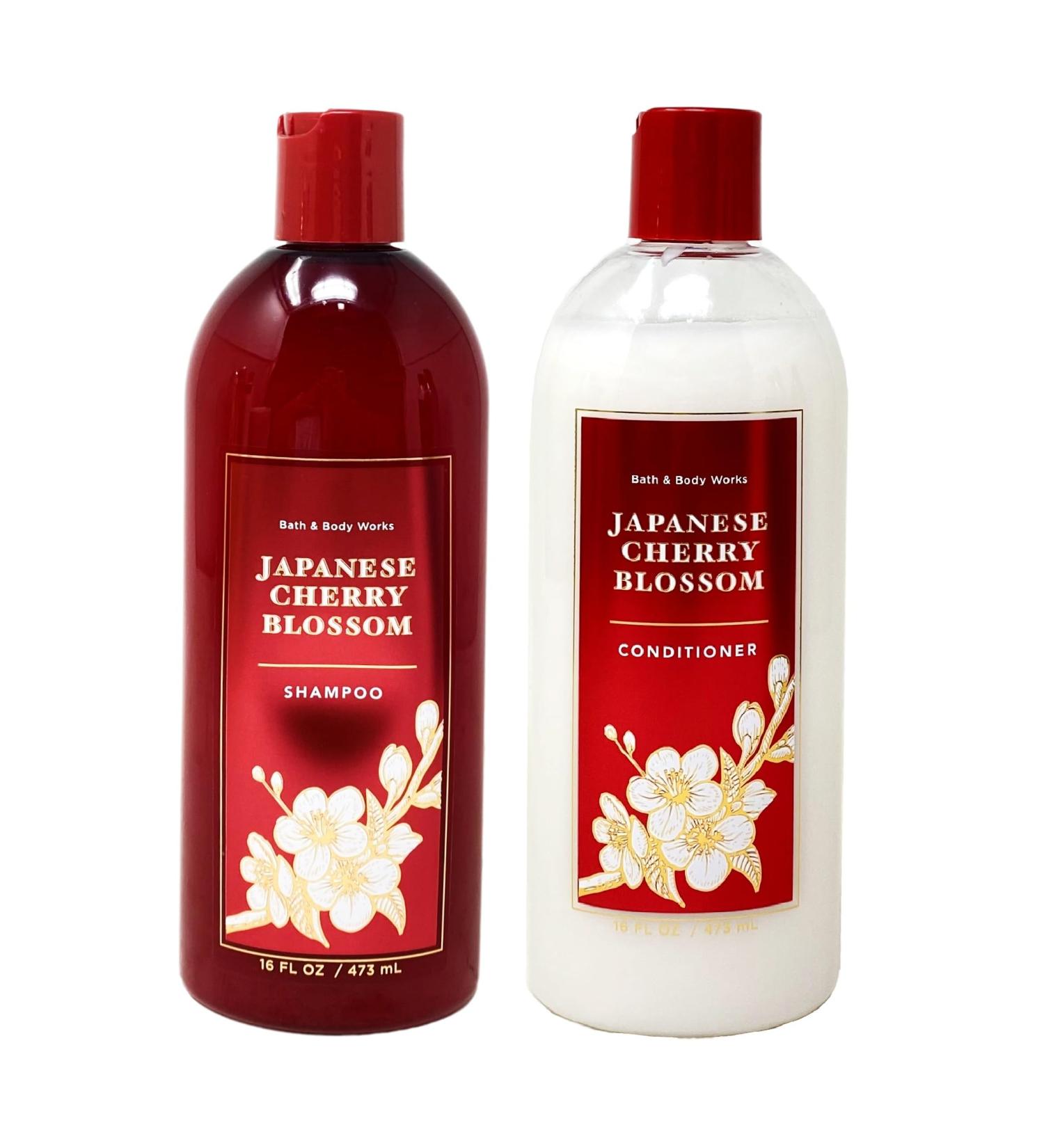 Buy Bath and Body Works Japanese Cherry Blossom 2 Piece Shower Set - Full Size Shampoo & Conditioner | International Shipping Available - Buy Online on GoSupps.com