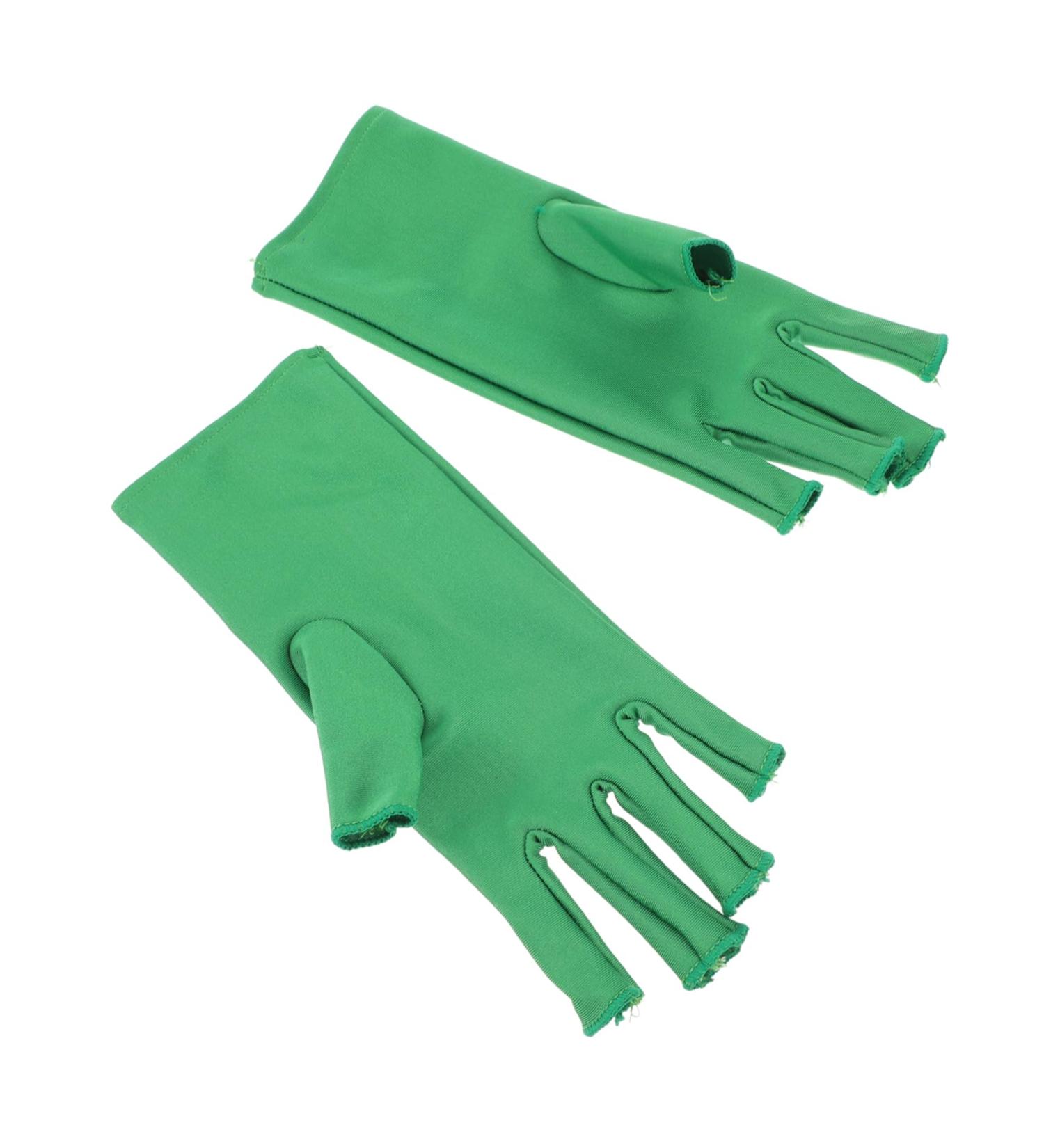Beavorty 1 Pair Nail Gloves Grooming Gloves Beauty Tools Nail Molding Gel Nail Art Light Glove UV Protection Hand Shield Polyester Gloves Elastic Spandex Green Gloves Mittens 20X8X0.4CM - Buy Online on GoSupps.com