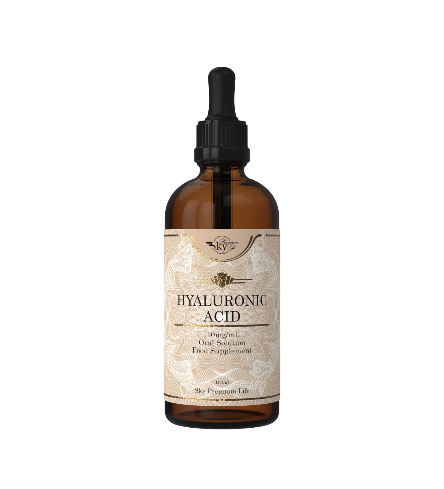 Sky Premium Life Hyaluronic Acid 10mg/ml 100ml - Halal Bio-Fermentation Supplement - Buy Online on GoSupps.com