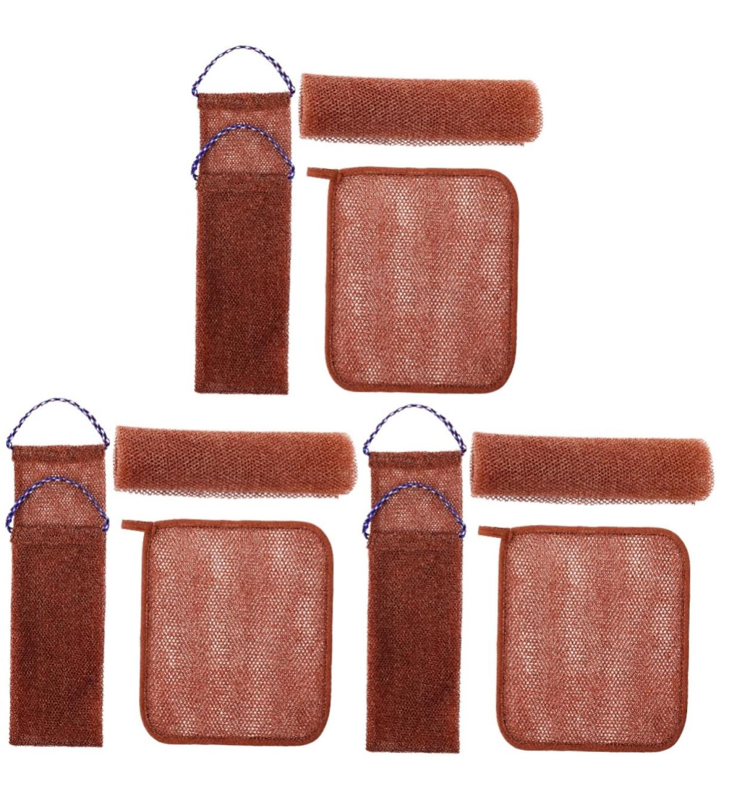 FOMIYES 3 Sets Bath Towel Bath Washing Towels African Wash Cloth Exfoliating Towels Back Cleaner Nylon Brown 1 count (Pack of 1) Brownx3pcs - Buy Online on GoSupps.com