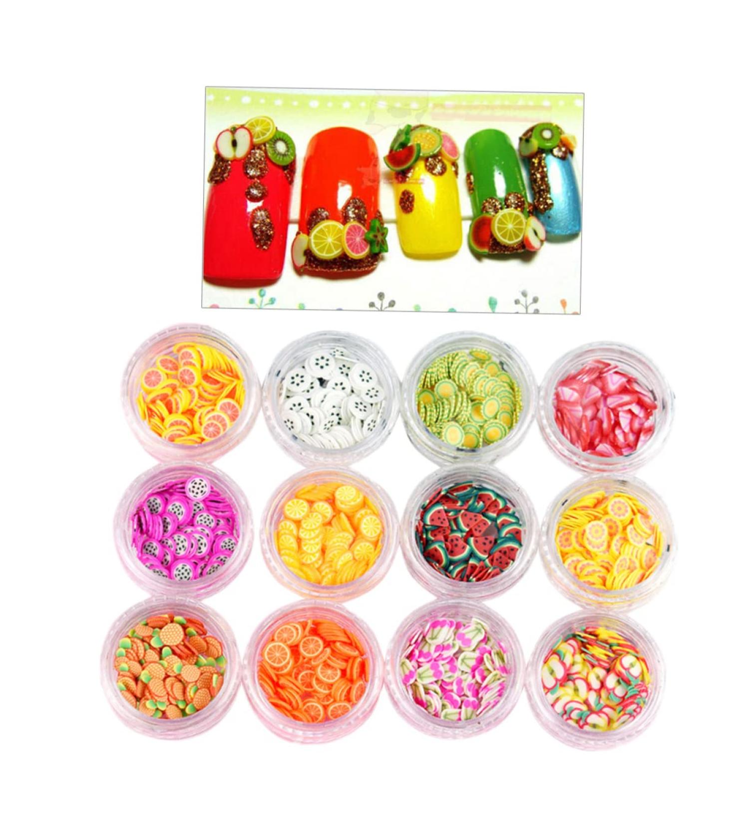 COHEALI 2 Sets Fruit Nail Accessories Nails Decoration Crystal Decor Polymer Fruit Slices Jewelry Clay Beads Resin Kits Fruit Slices Nail Art Diy Kits Diy Nail Mini Nail Kit 3d Toy Pearl - Buy Online on GoSupps.com