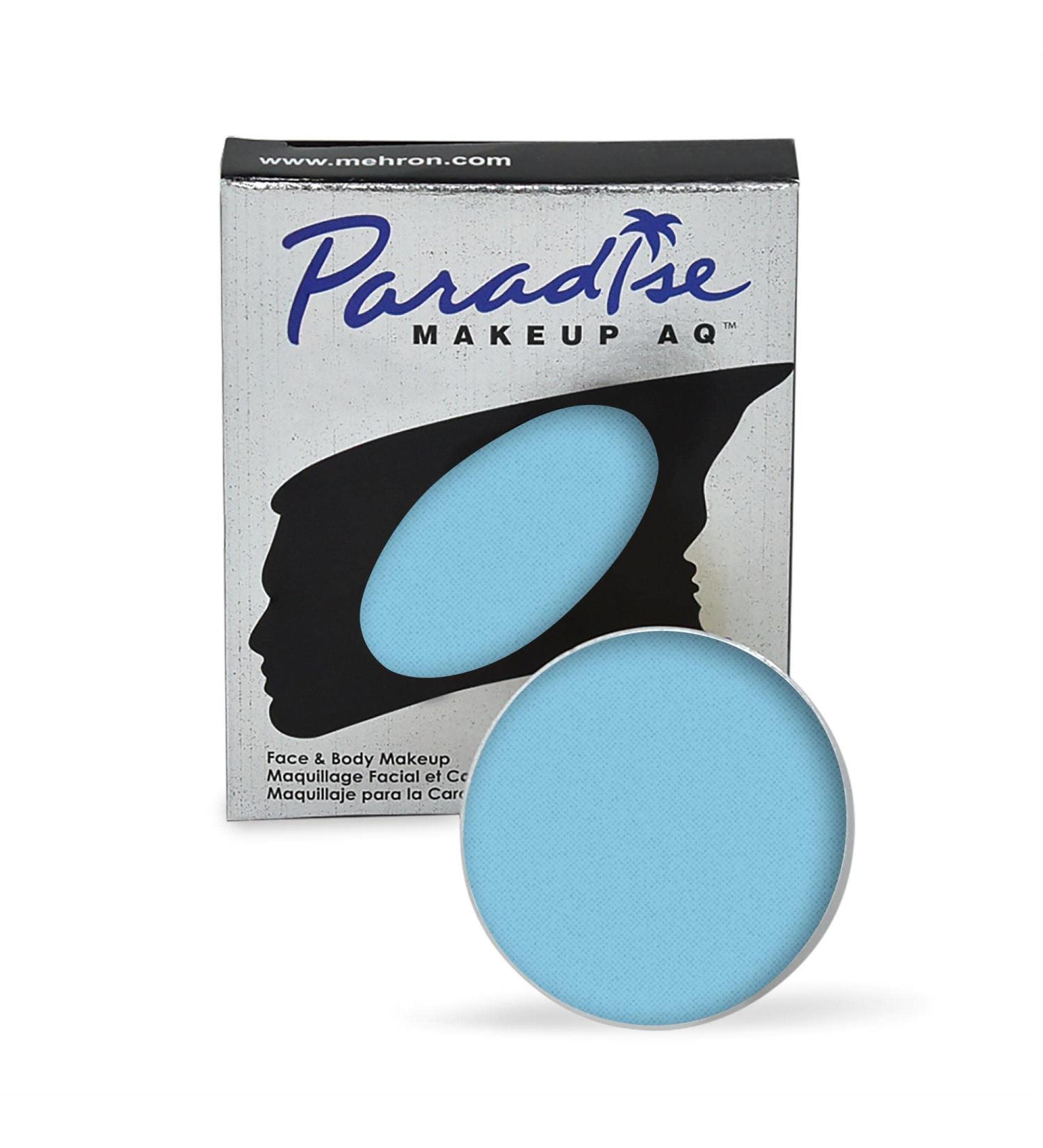 Mehron Makeup Paradise AQ Refill - Light Blue | Highly Pigmented Water-Activated Cake Makeup - Buy Online on GoSupps.com