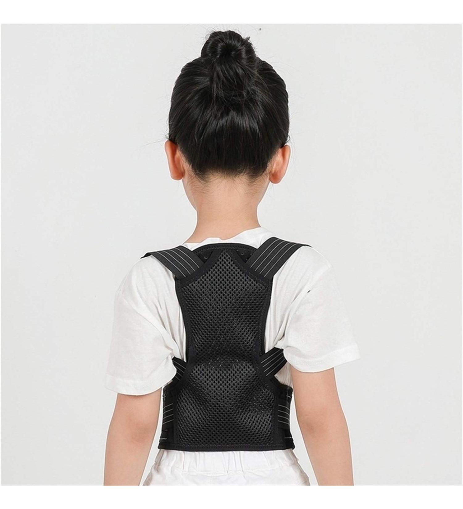 ZCLNYVGJ GUOWGANG Back Corrector Medical Adjustable Back Posture Corrector Shoulder Support Lumbar Back Belt Back Straightener Posture Brace Corset New Health and Relaxation (Black L f r vikt 60) - Buy Online on GoSupps.com