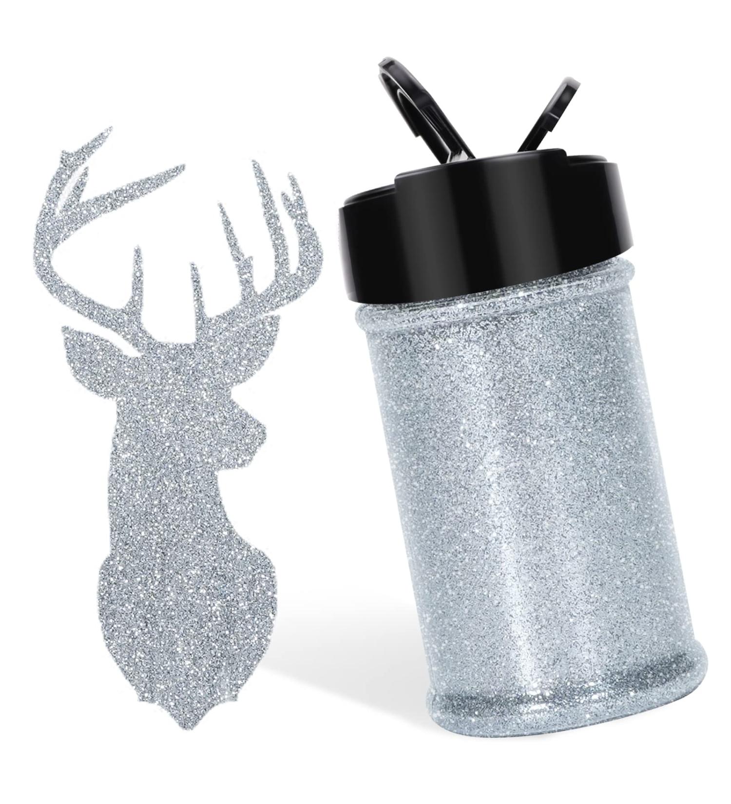 HTVRONT Silver Fine Glitter - 50g/1.76oz Extra Fine Glitter for Crafts, Resin, Nails, Tumblers, Ornaments & More - Portable Shaker Jar - Buy Online on GoSupps.com