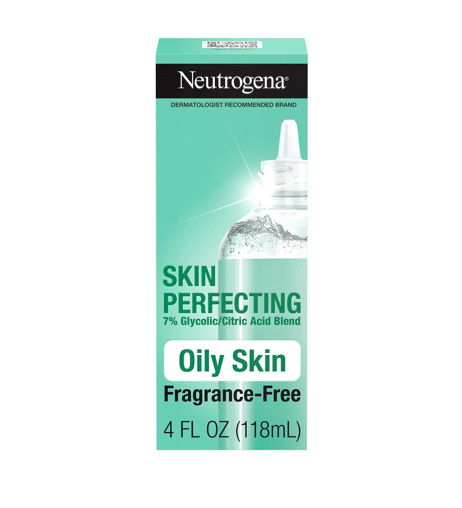 Neutrogena Skin Perfecting Daily Liquid Exfoliant for Oily Skin - Fragrance-Free 4 fl oz - Buy Online on GoSupps.com