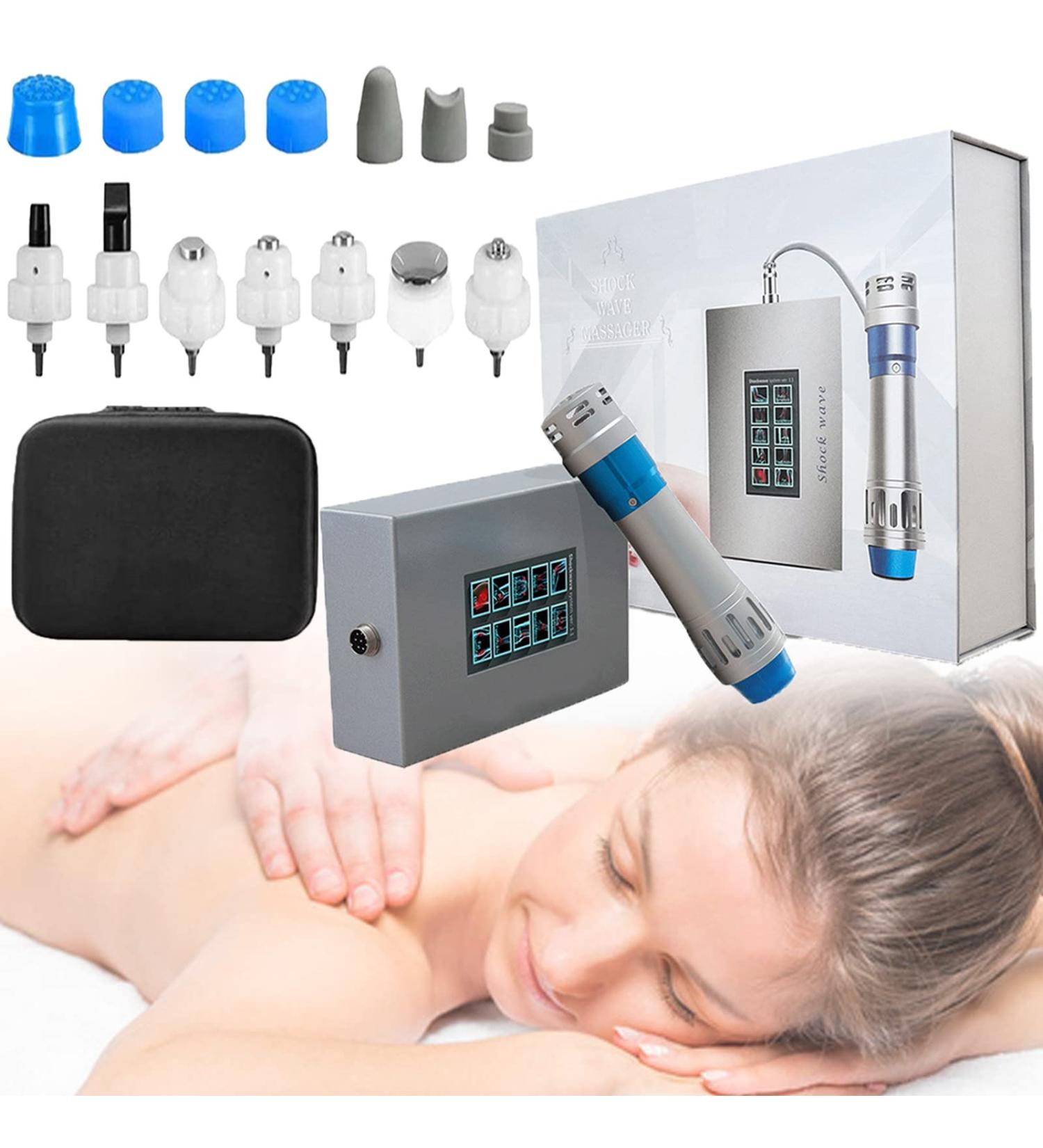 Jingedd Shock Wave Therapy Device | Deep Tissue Massage & Pain Relief | 7 Heads for Effective Electromagnetic Therapy - Buy Online on GoSupps.com
