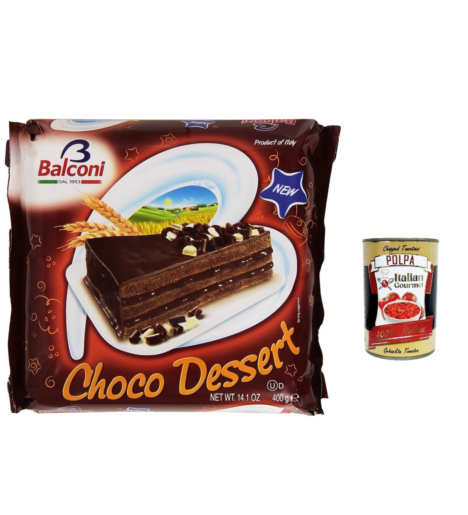  Italian Gourmet E.R. Balconi Chocolate Dessert Cream 400g + Italian Gourmet Polpa 400g Set of 3 - Buy Online on GoSupps.com