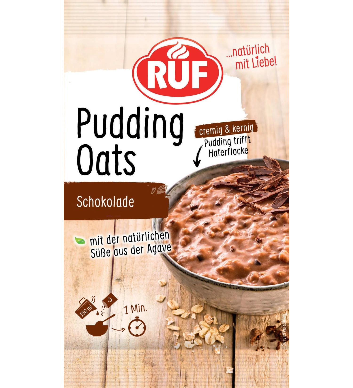 Buy Sugar-Free Chocolate Oat Pudding - 64g | Agave Sweetened Rich Cocoa & Chocolate Drops | Healthy Snack Online - Buy Online on GoSupps.com