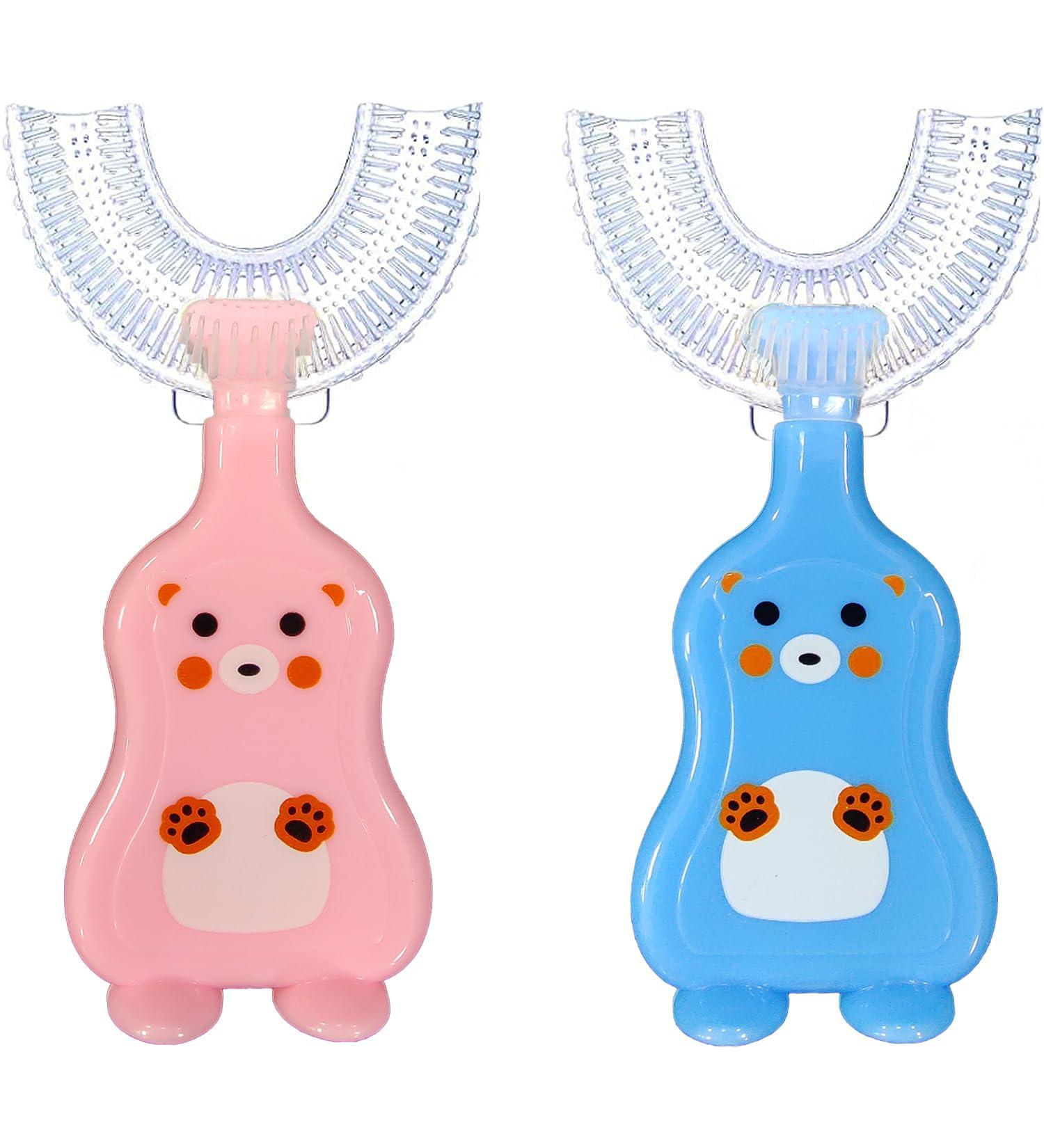 Buy Himbiu U-Shaped Toothbrush for Kids - Soft Brush for Gentle Gum Massage (2-Pack) - Ideal for Ages 2-6 - International Shipping Available - Buy Online on GoSupps.com