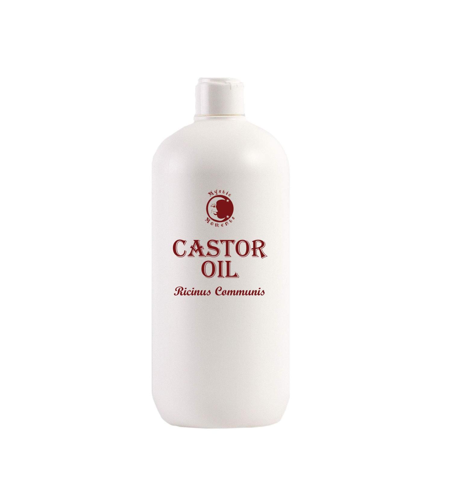 Buy Mystic Moments Castor Carrier Oil 1L - Pure & Natural for Hair Face Nails Aromatherapy & Massage - Vegan & GVO Free - Buy Online on GoSupps.com