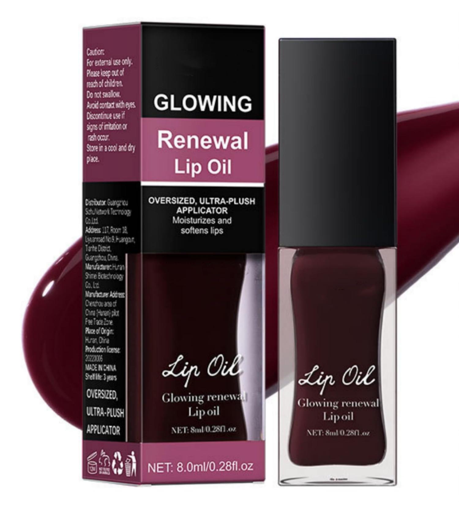 MAEPEOR Glowing Lip Oil - Hydrating Lip Balm & Nourishing Lip Care | 7 Colors Available | Non-Sticky Moisturizing Glossy Finish - Buy Online on GoSupps.com