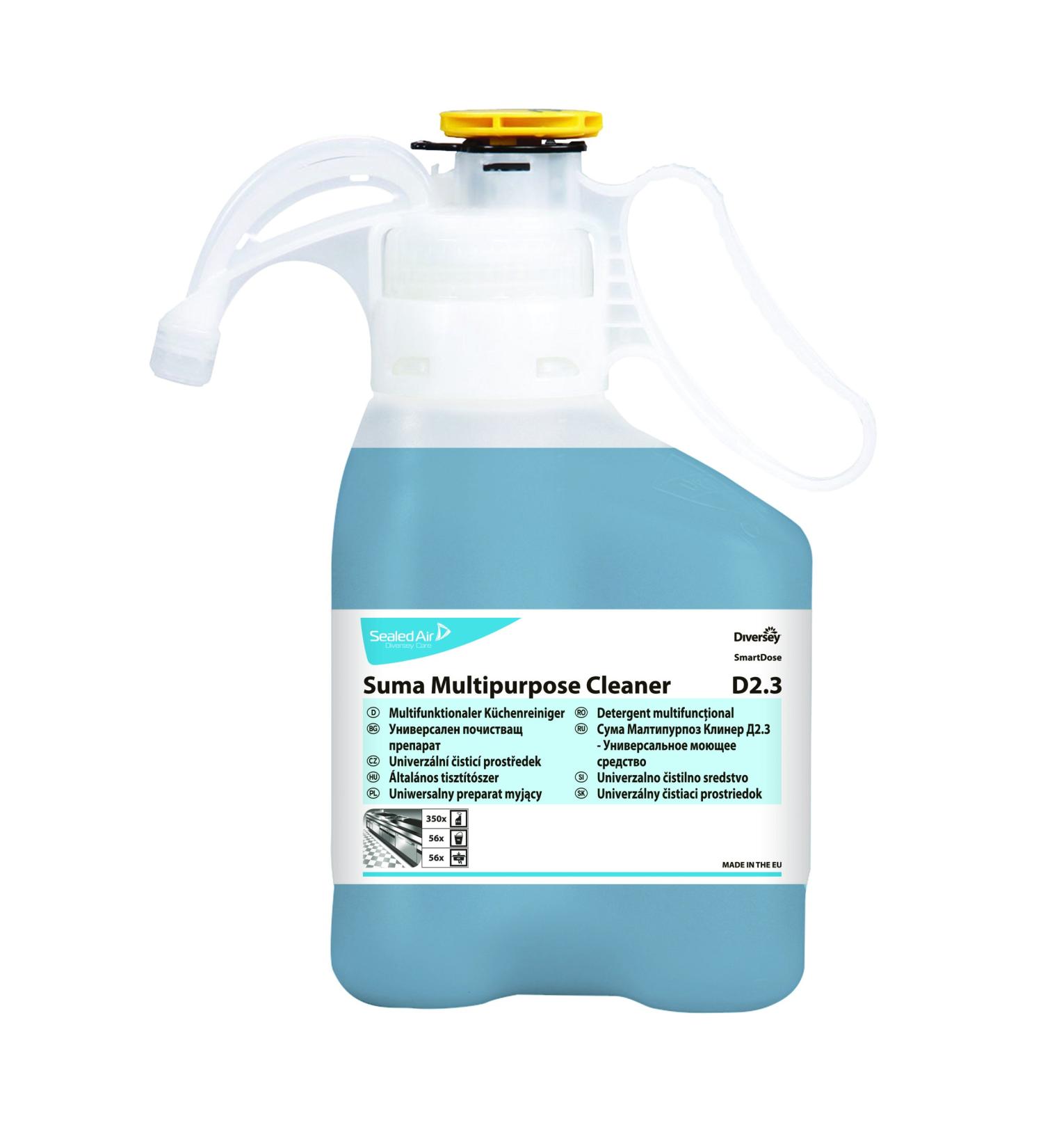Suma 7517316 Diversey Multipurpose D2.3 in SmartDose Concentrated Kitchen Cleaner 1.4L