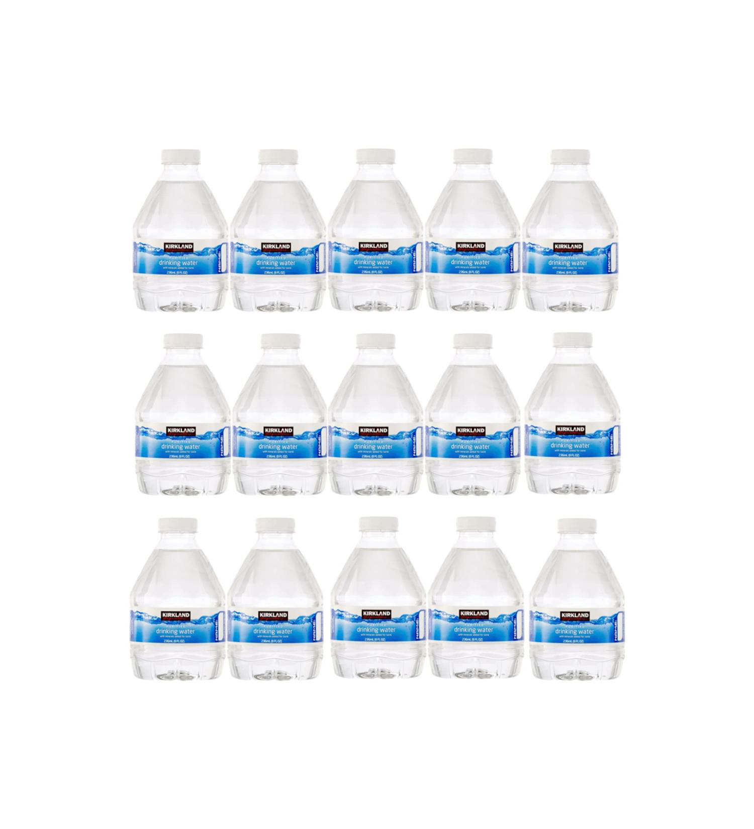 Kirkland Signature Purified Water Bottles - 8 Fl Oz (Pack of 15, 120 Fl Oz) - Buy Online on GoSupps.com