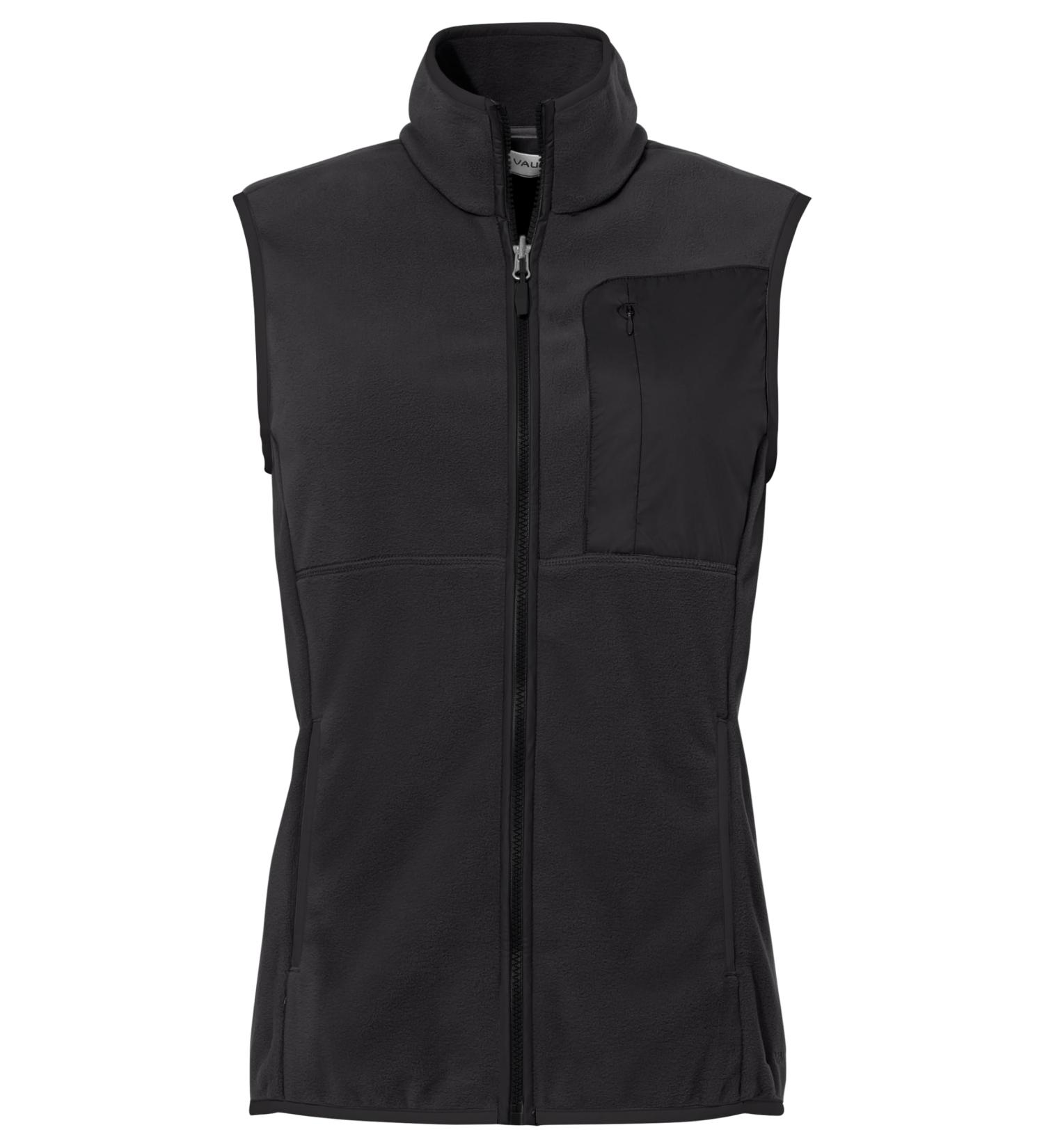 VAUDE Women's Rosemoor Fleece Vest Jacket 44 Black - Stylish & Eco-Friendly Layer for Outdoor Adventures - Buy Online on GoSupps.com