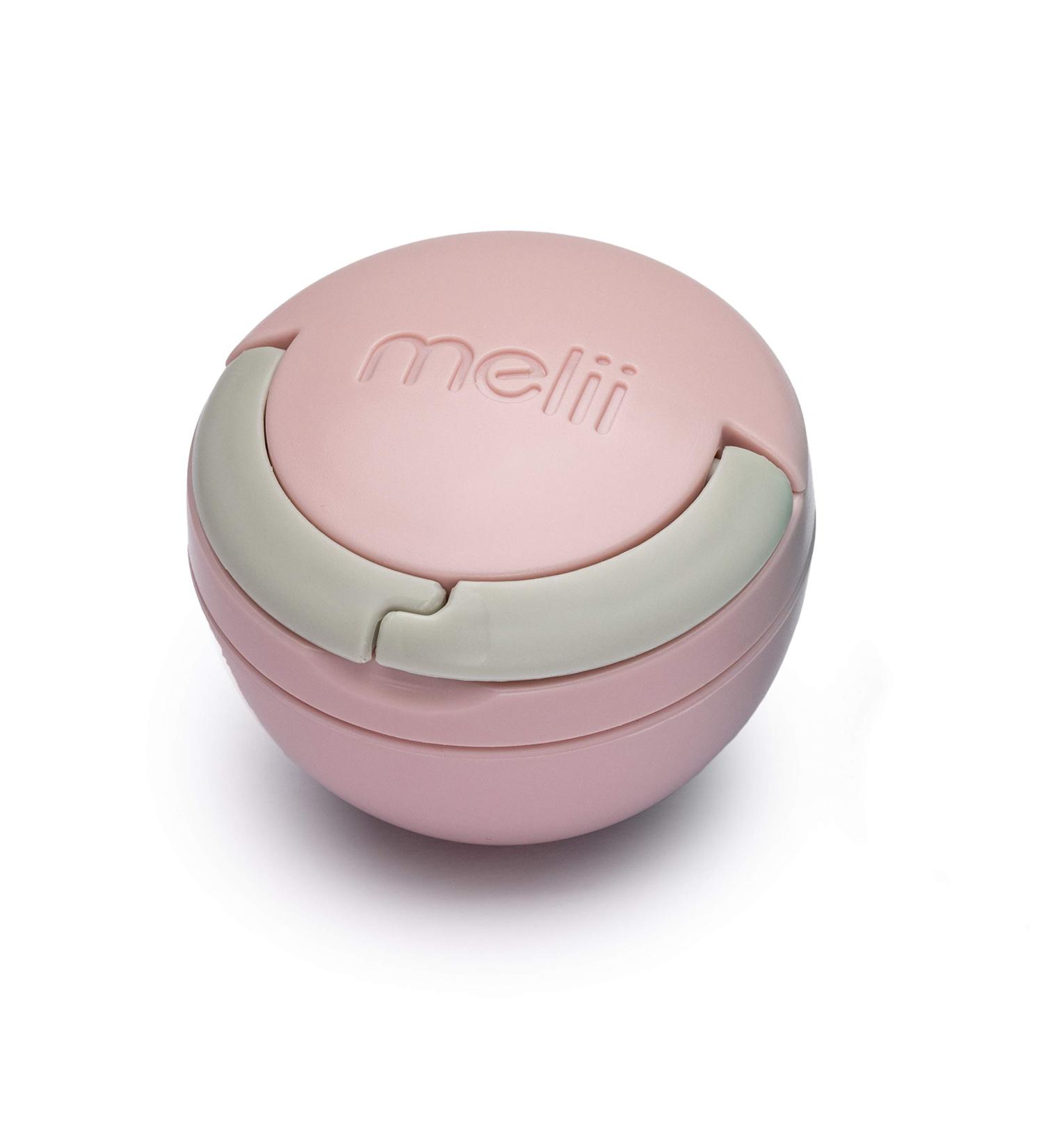 Melii Grey & Pink Pacifier Pod with Carabiner Clip - Pacifier Storage Container - Buy Online on GoSupps.com
