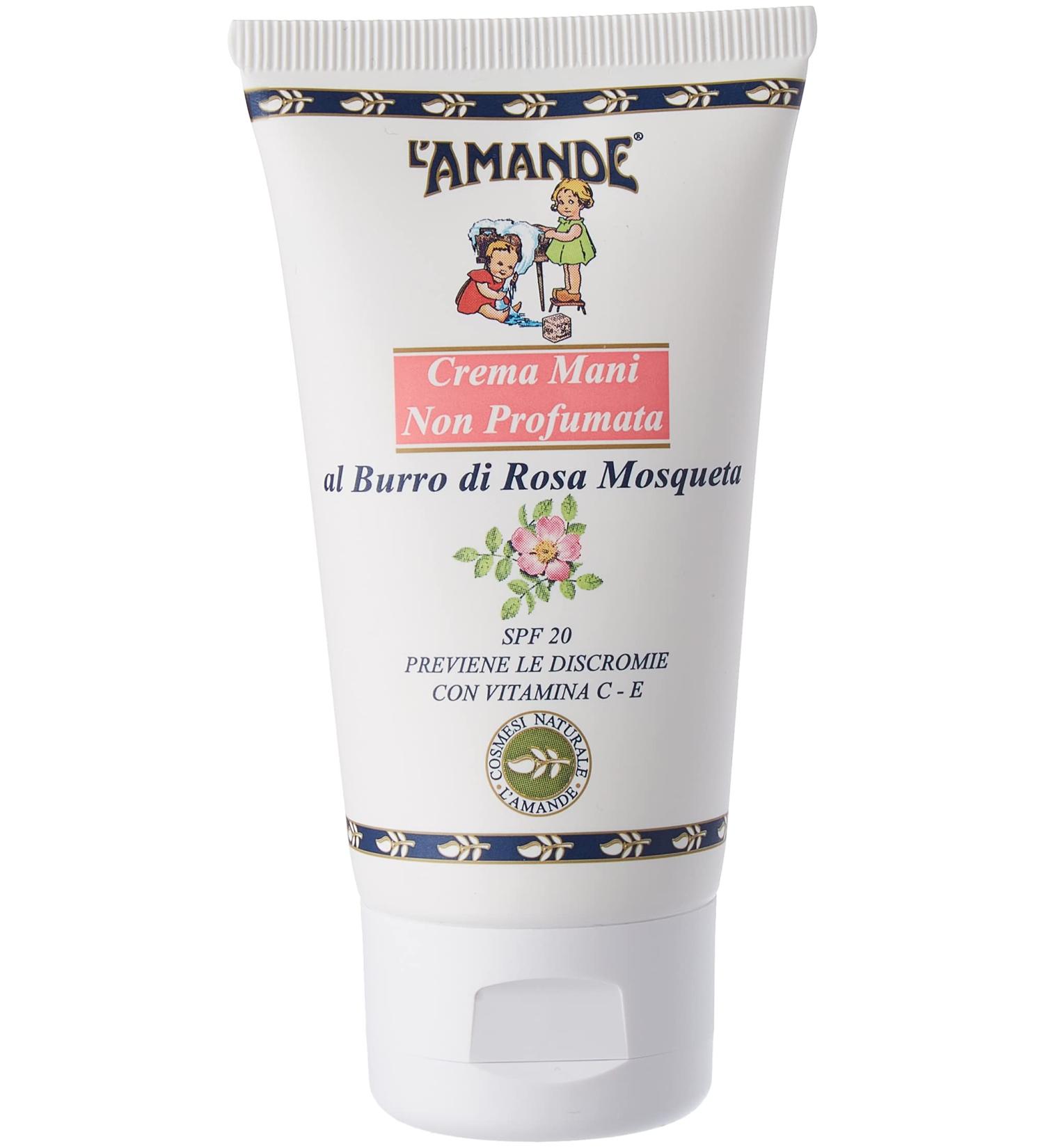 LAmande Hand Cream Mosqueta Rose Butter - Nourishing 75 ml | Hydrating & Soothing Skincare for Soft Hands - International Shipping Available - Buy Online on GoSupps.com