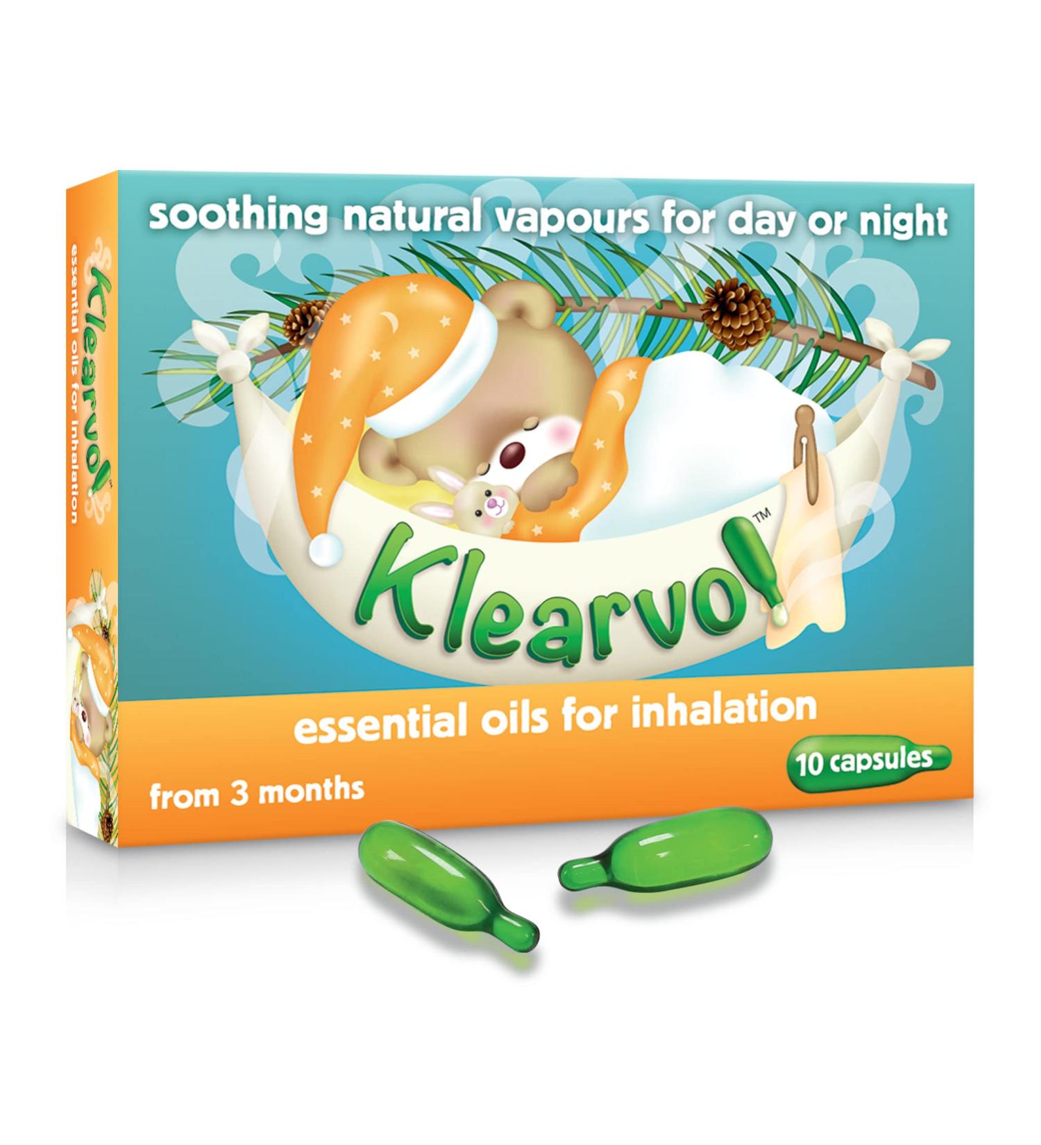 Klearvol Essential Oils Inhalation Capsules | Natural Vapours for Babies 3 Months+ | Karvol Alternative for Day and Night - Buy Online on GoSupps.com