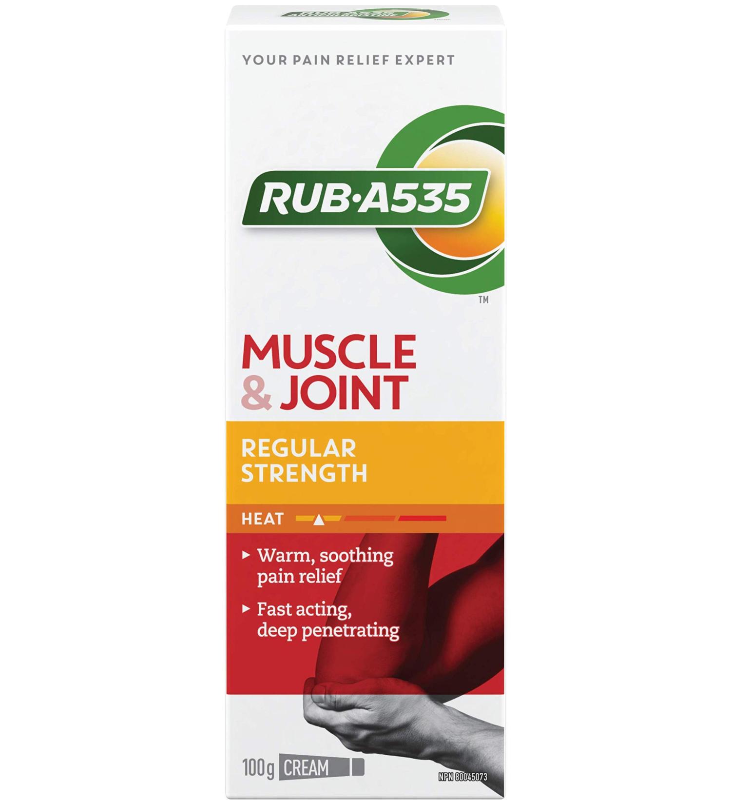 RUB A535 Heat Cream 100g - Relief for Arthritis, Muscle, Joint, and Back Pain - Buy Online on GoSupps.com