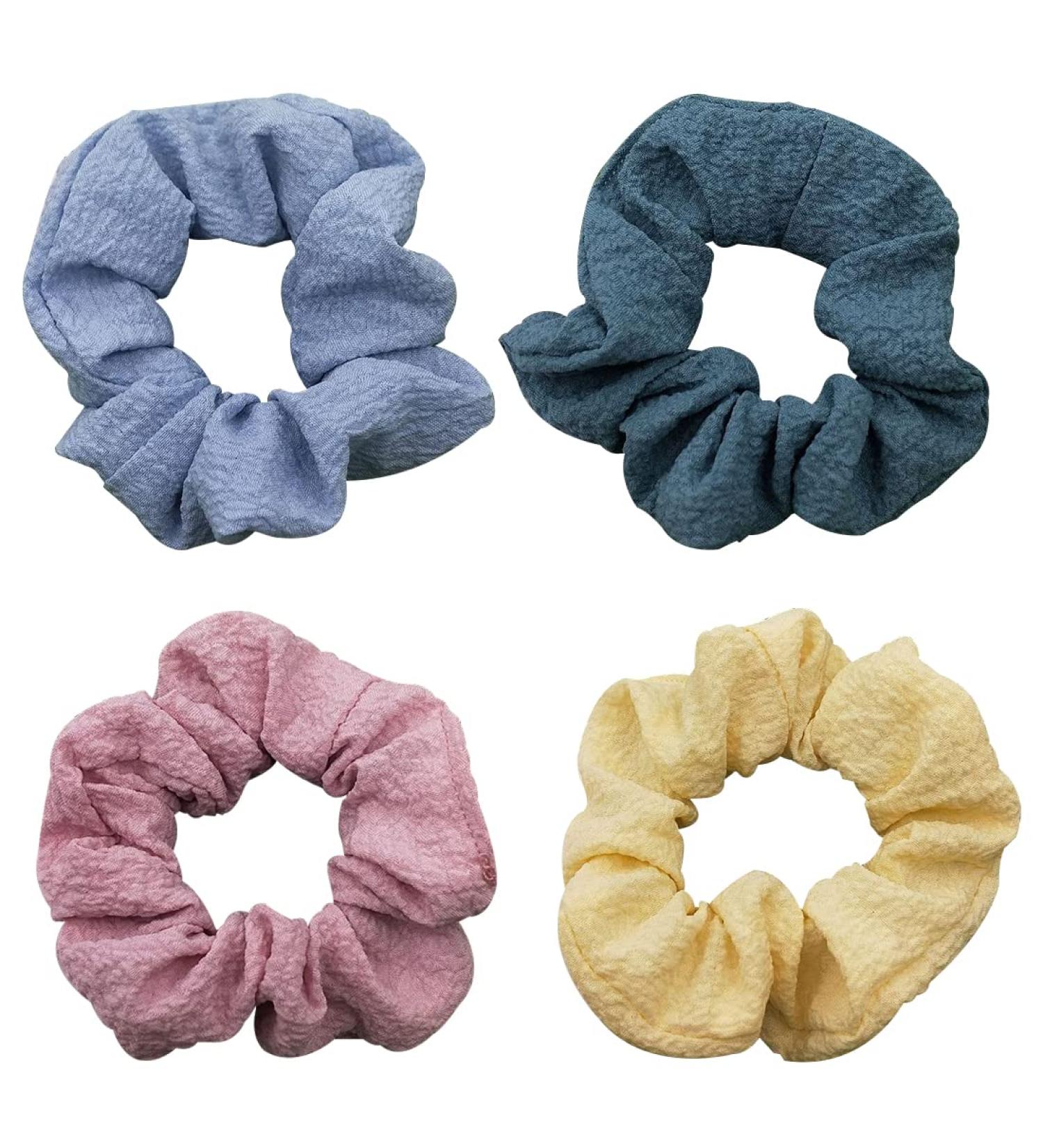 Buy Androxeda 4-Piece Elastic Hair Ties for Women & Girls - Stylish Ponytail Holders & Hair Accessories - International Shipping Available - Buy Online on GoSupps.com
