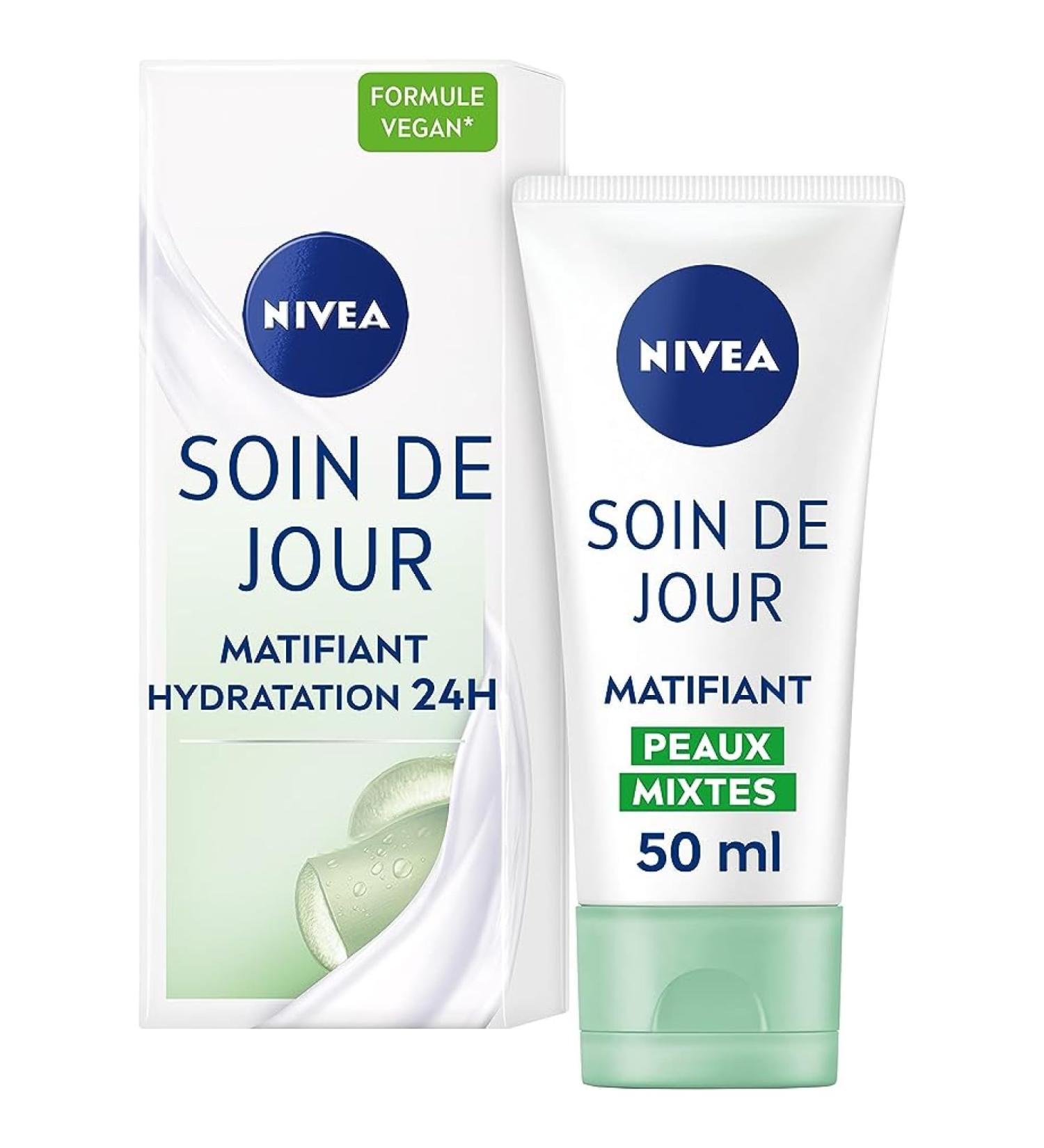 NIVEA Essentials Day Care 24H Intense Hydration + Mattifying (1 x 50 ml) moisturizing face cream women's & men's care enriched with minerals and antioxidants - Buy Online on GoSupps.com