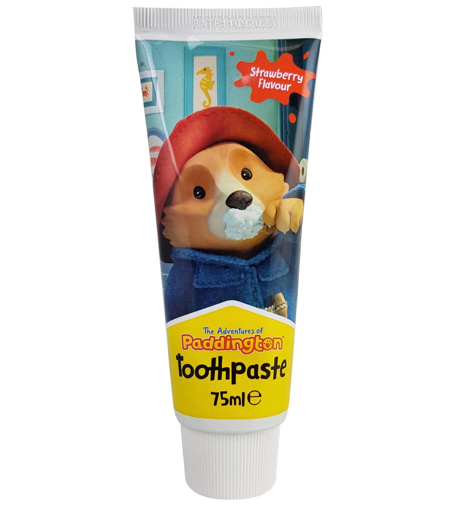 Paddington Bear Kids Toothpaste 75ml - Strawberry Flavour | Ages 3+ | Gentle Dental Care - Buy Online on GoSupps.com
