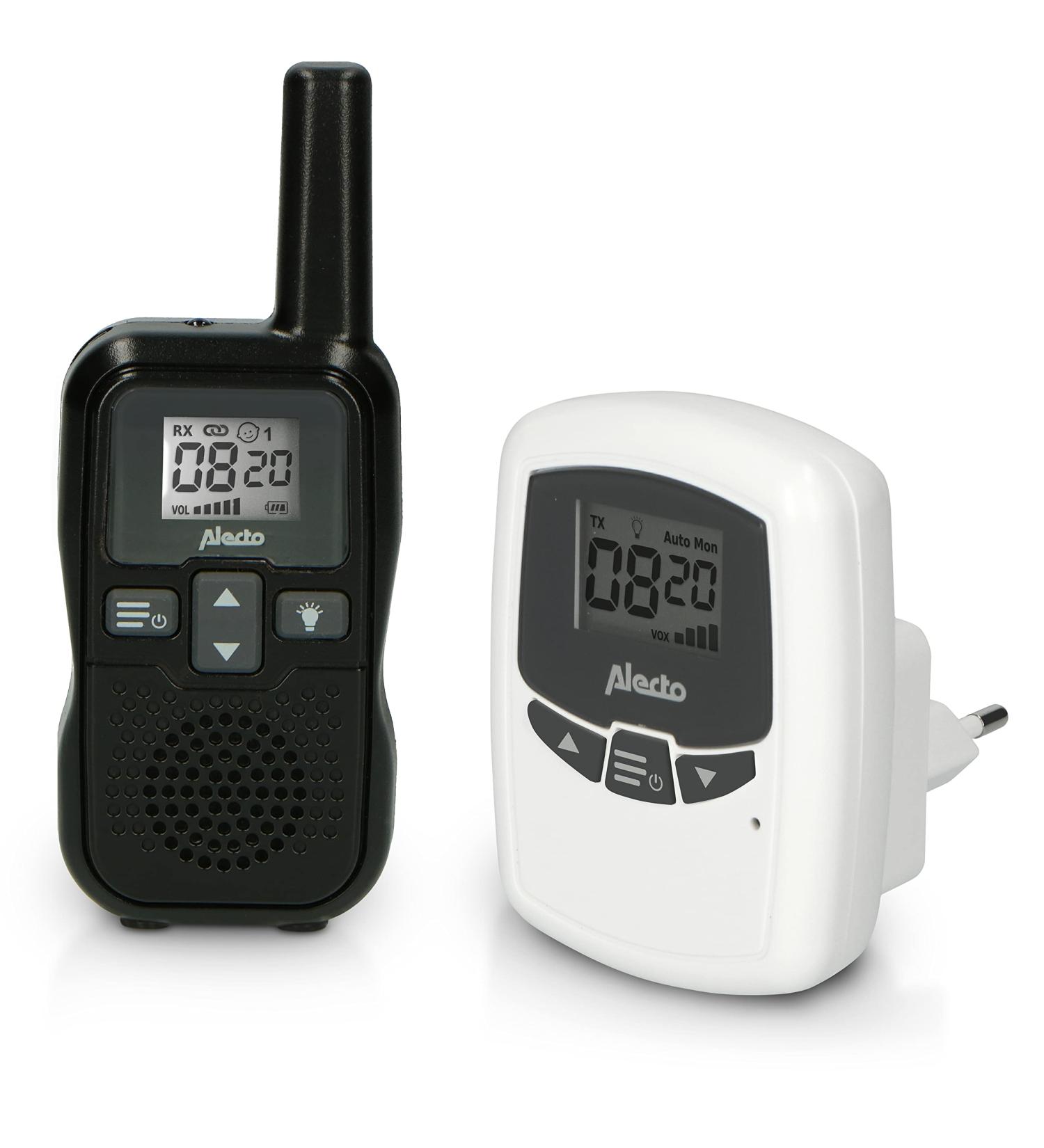 Alecto DBX80BK Baby Monitor - 3km Range Rechargeable VOX Function - Black/White - International Shipping Available - Buy Online on GoSupps.com