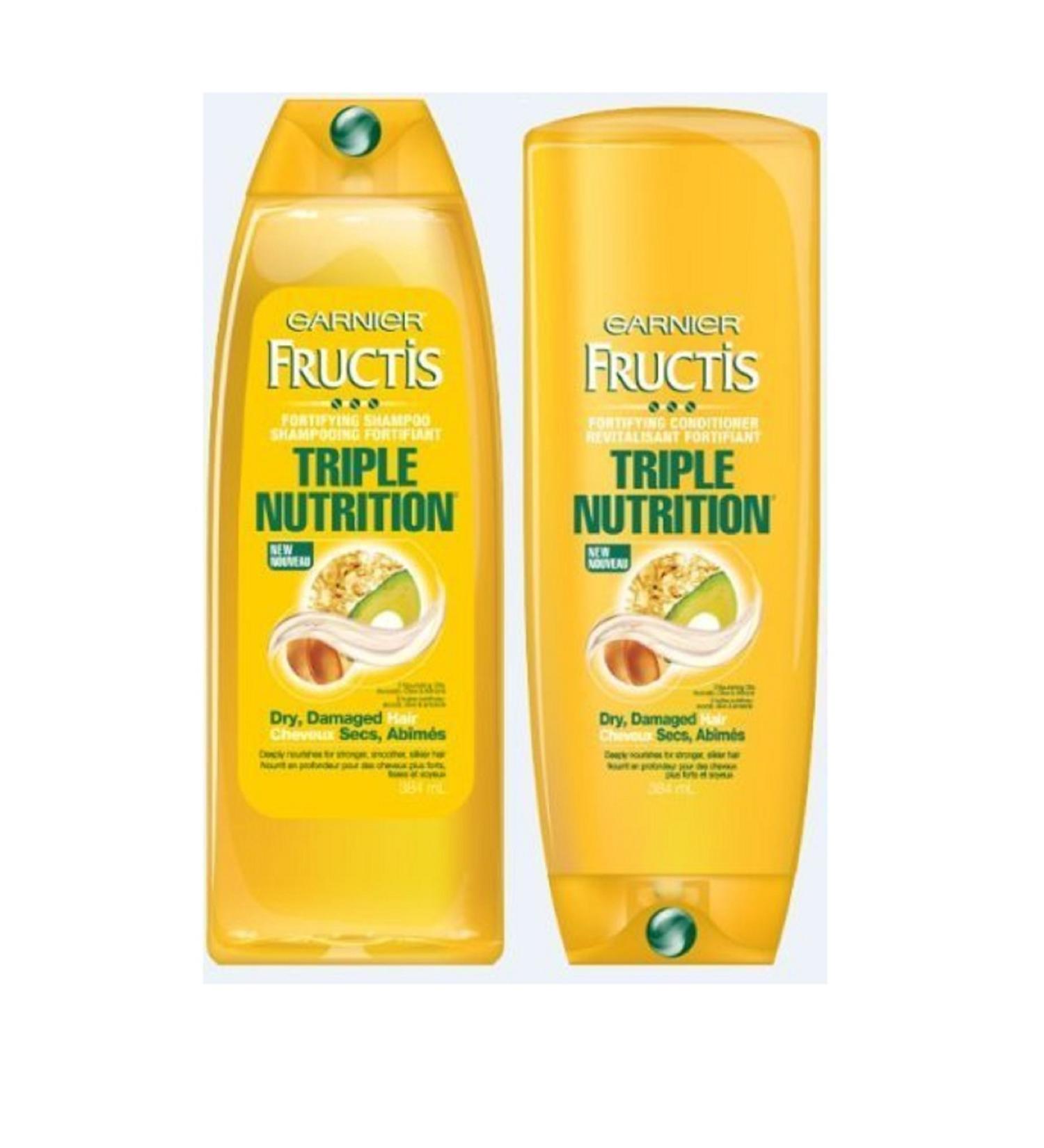 Garnier Triple Nutrition Shampoo and Conditioner Set 13 Ounce