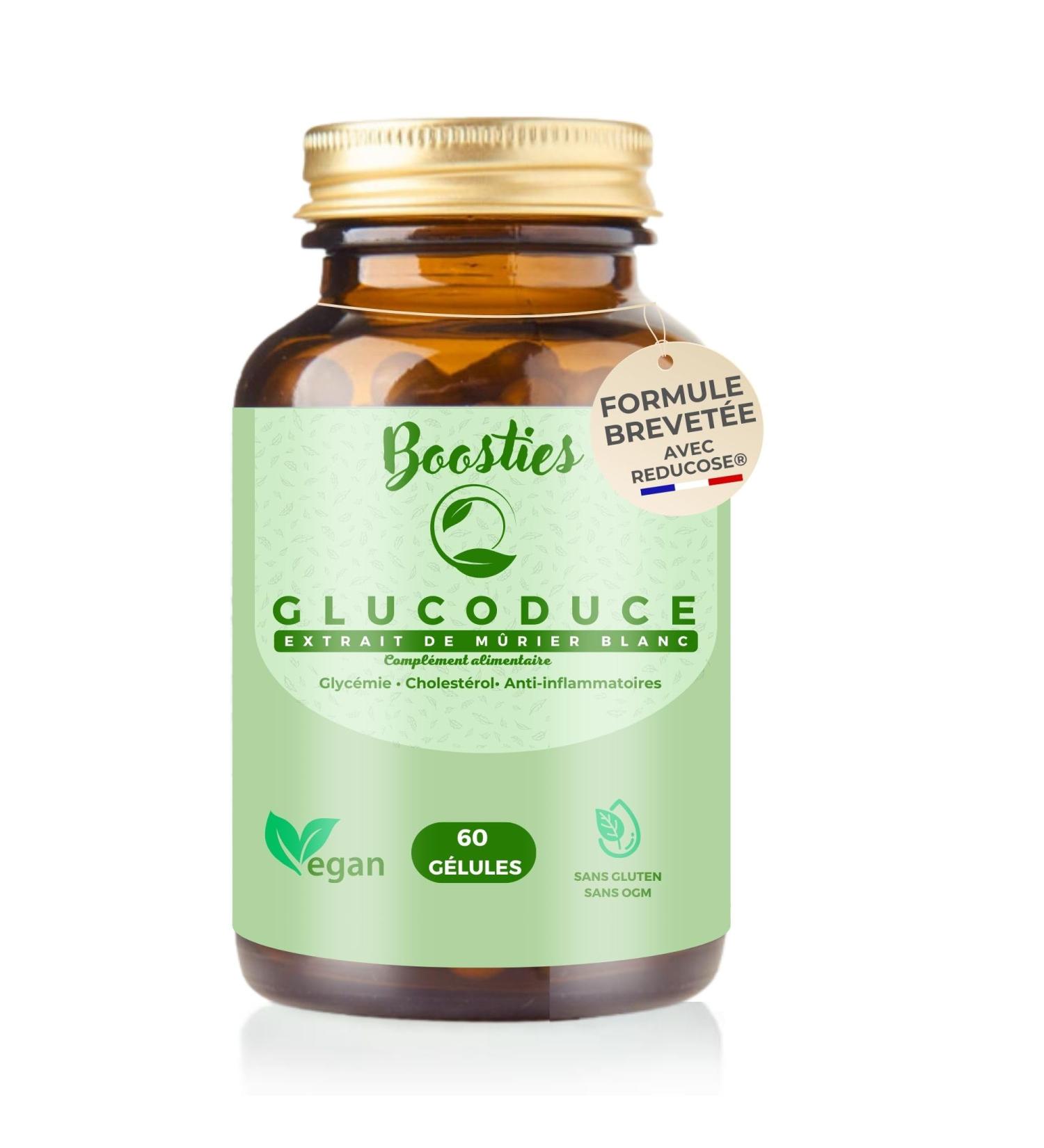 MORUS ALBA - Glucoduce Reducose (White Mulberry Extract) 750mg Weight Reduces Blood Glucose Level Reduces Cholesterol Regulates Appetite- 60 Vegan Capsules Boosties - Buy Online on GoSupps.com